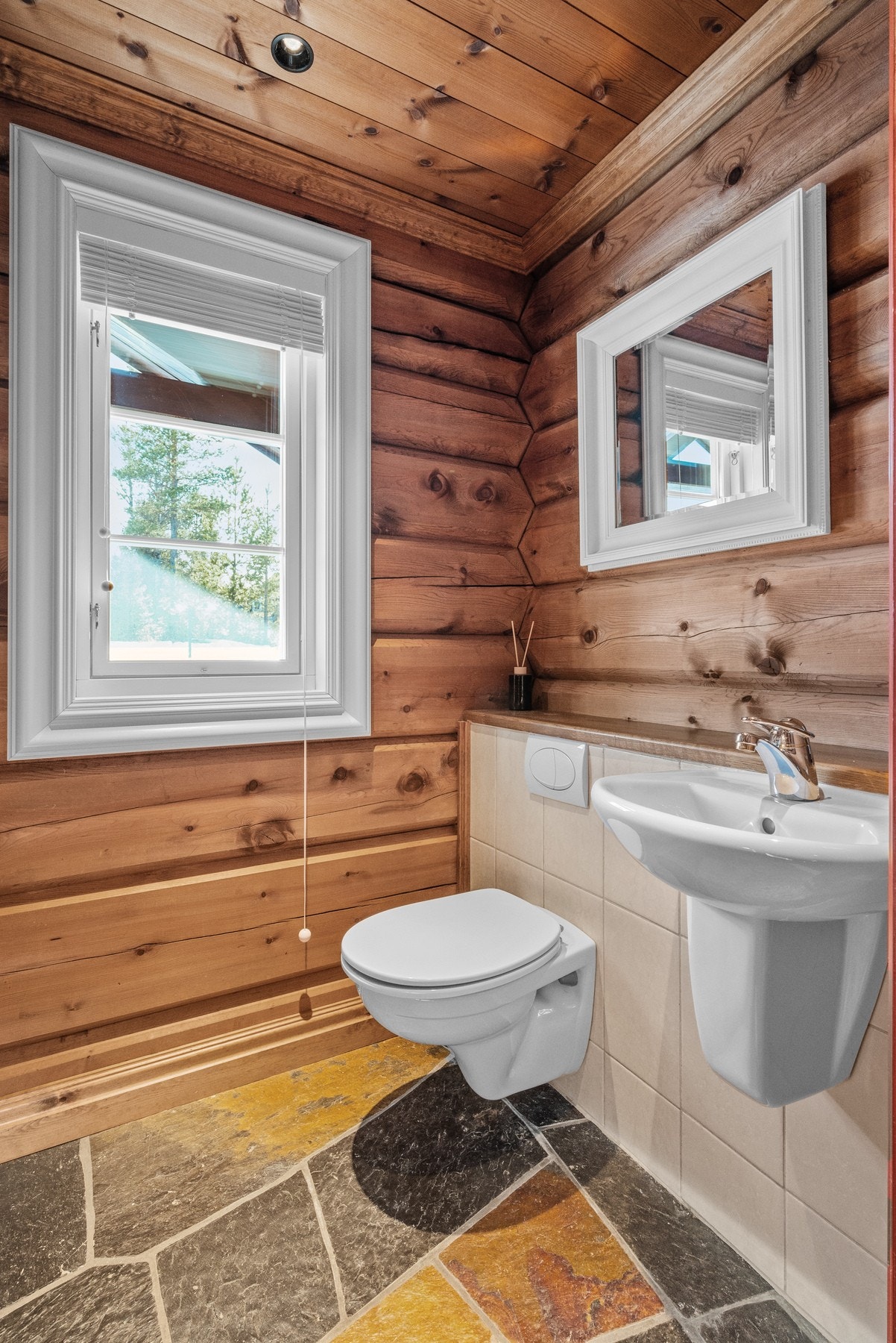 Toalettrom i gangen. Galleribilde