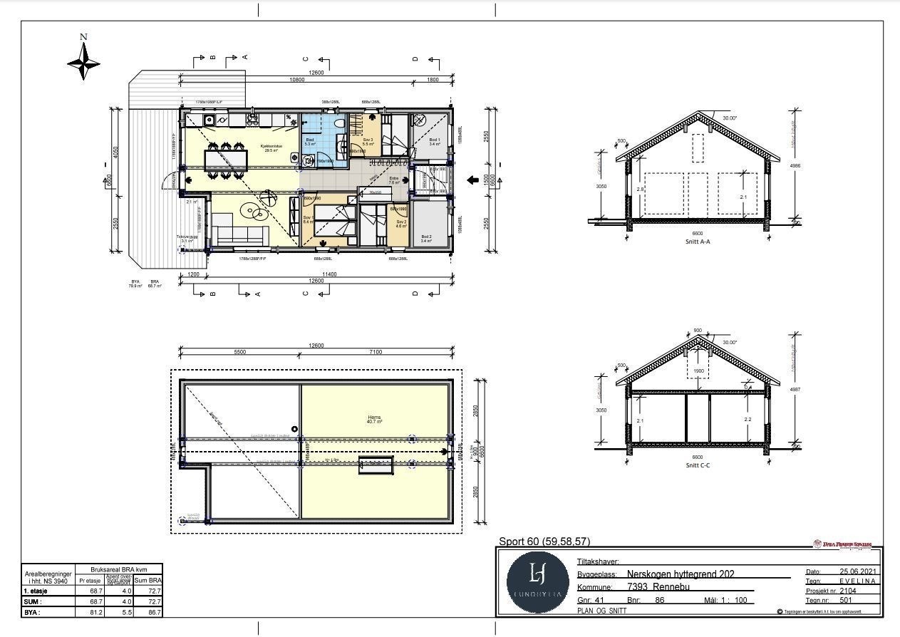 Plantegning. Galleribilde