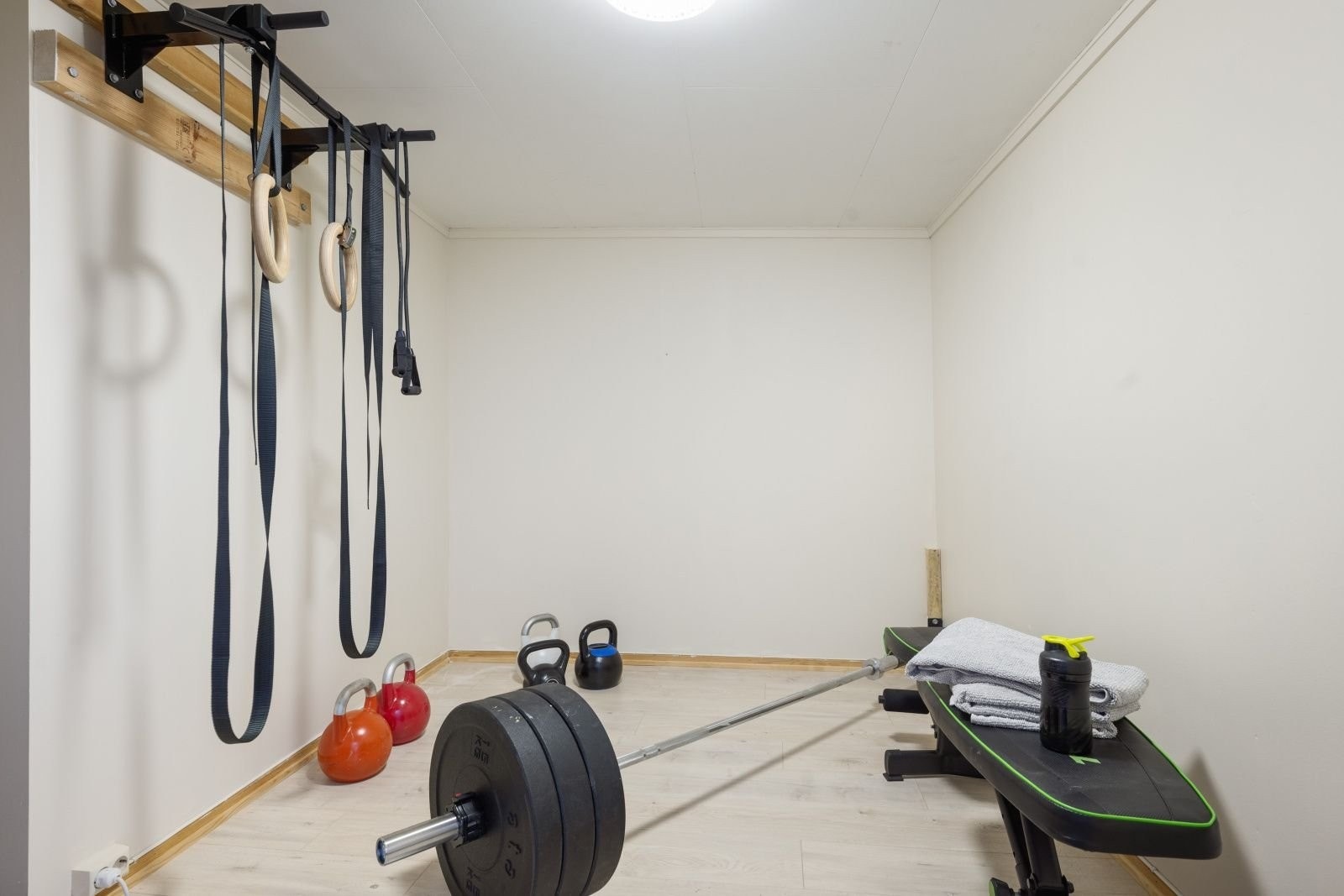 Sportsbod som benyttes som treningsrom i dag. Galleribilde