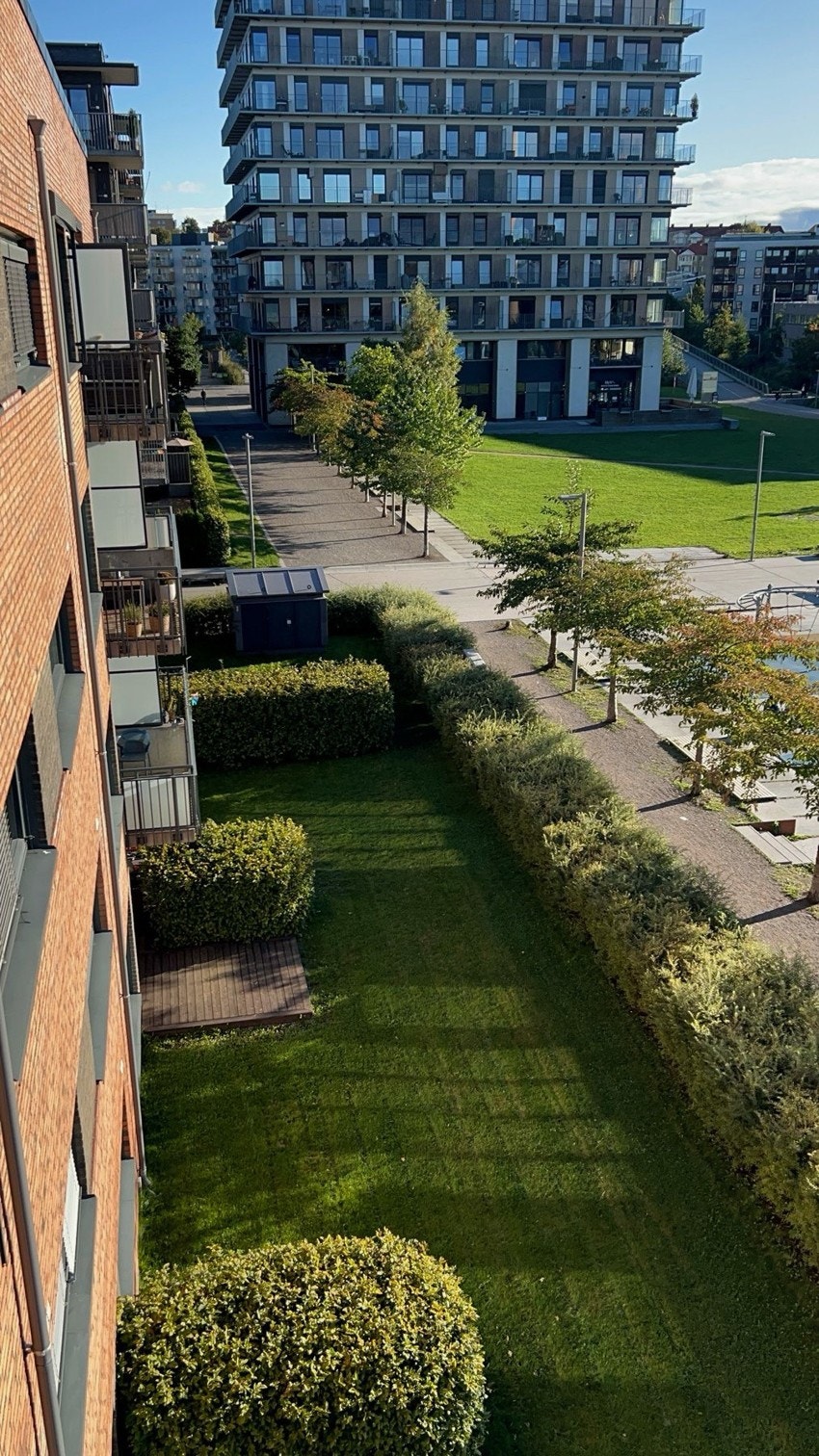 Sameiet har flotte opparbeidede arealer rundt bygget Galleribilde