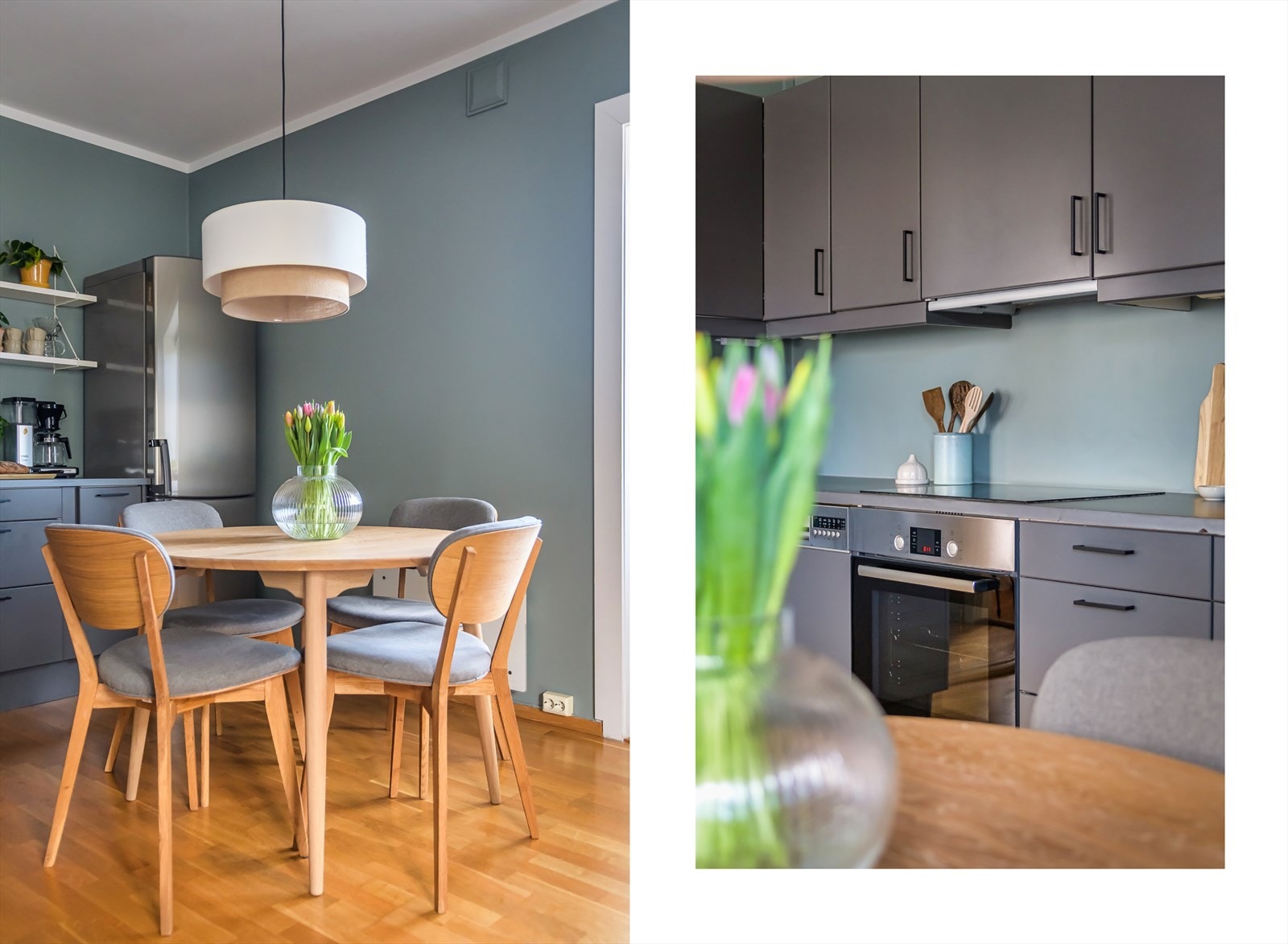 Plass til spisebord - inviterer til hyggelige middager her! Galleribilde