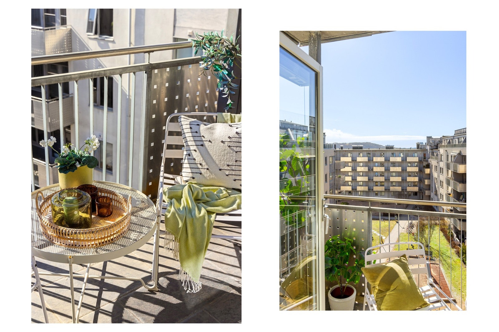 Det er god plass til ulike utemøbler, enten du ønsker en hyggelig sittegruppe, spiseplass eller grønne innslag. Galleribilde