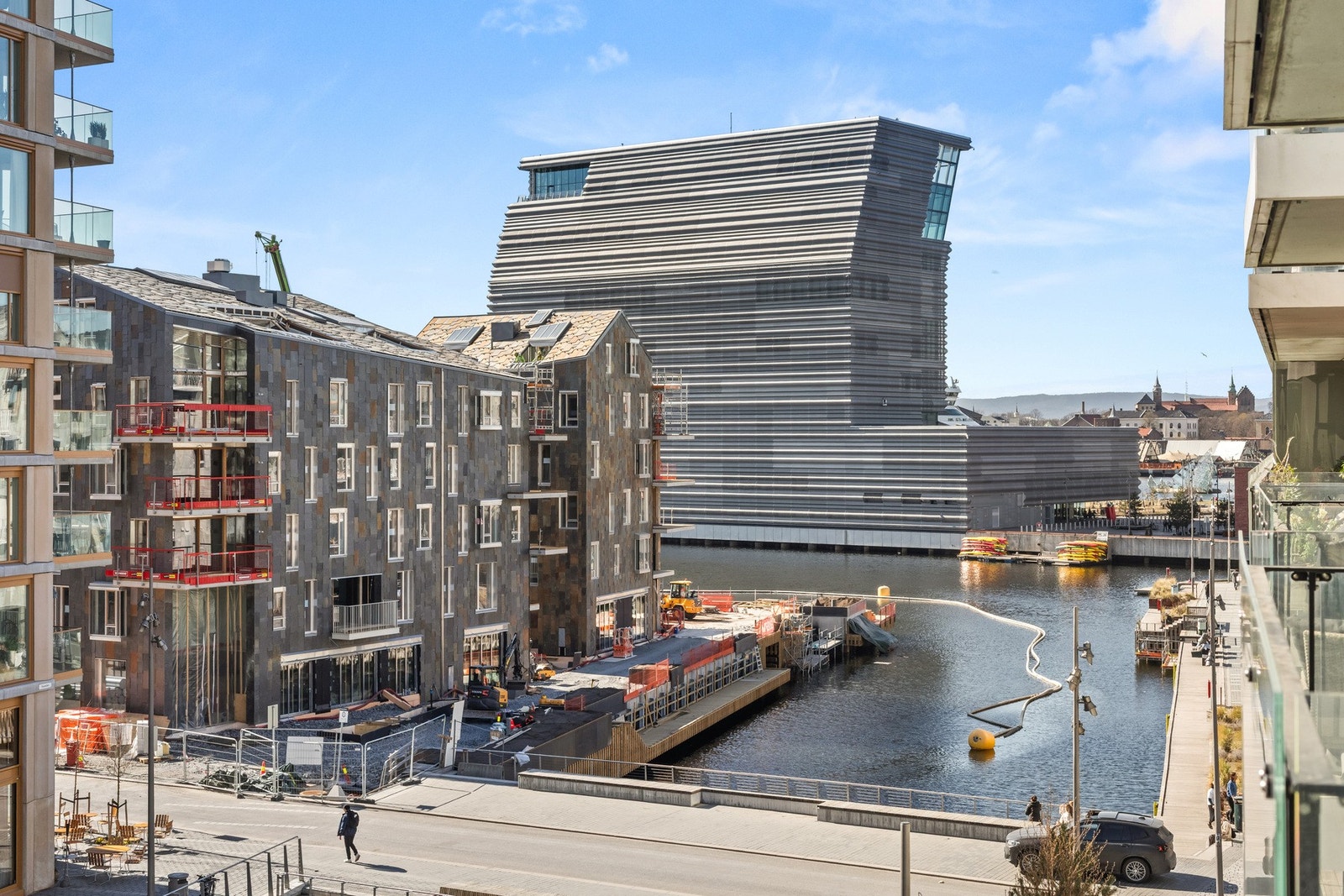 Utsikt vestover mot Munch-museet. Galleribilde
