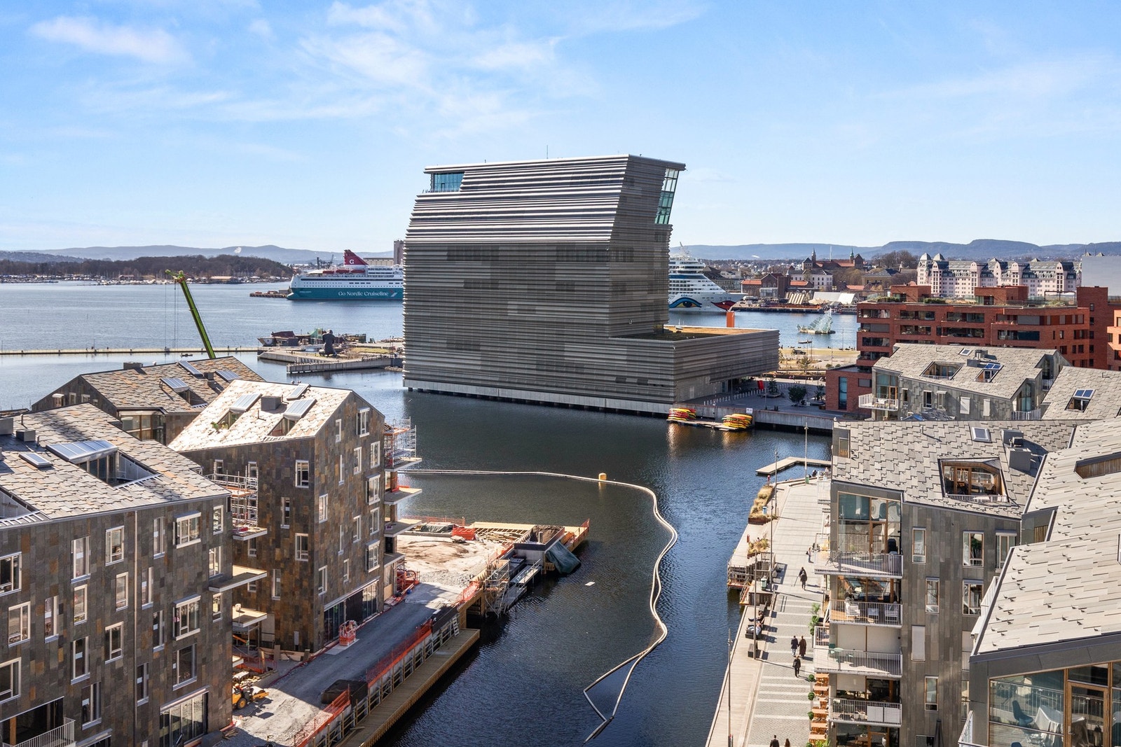 Vidstrakt utsikt fra takterrassen. Galleribilde