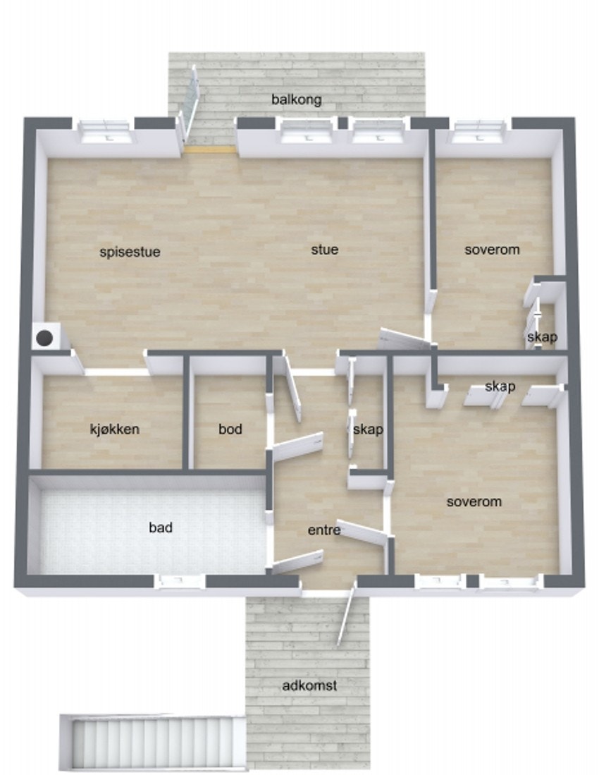 Plantegning Galleribilde