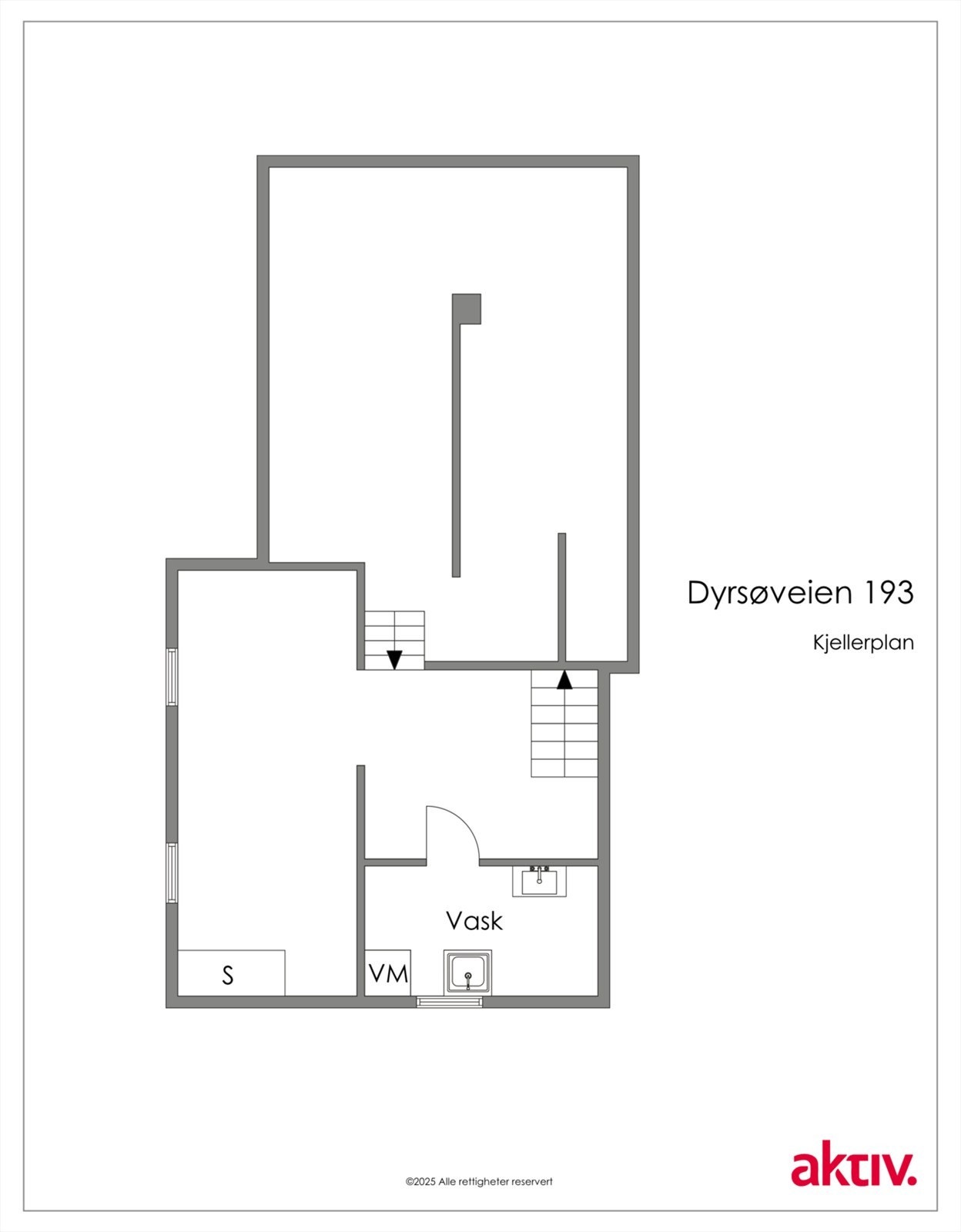 Plantegning kjeller Galleribilde