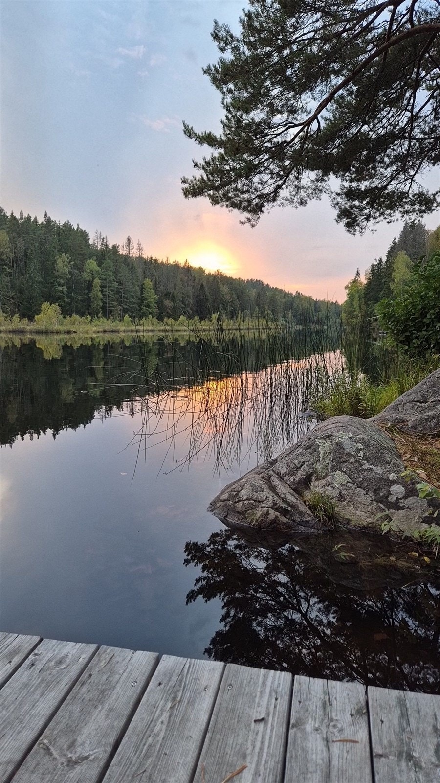Bilde fra selger - Kulerødvannet kveld Galleribilde