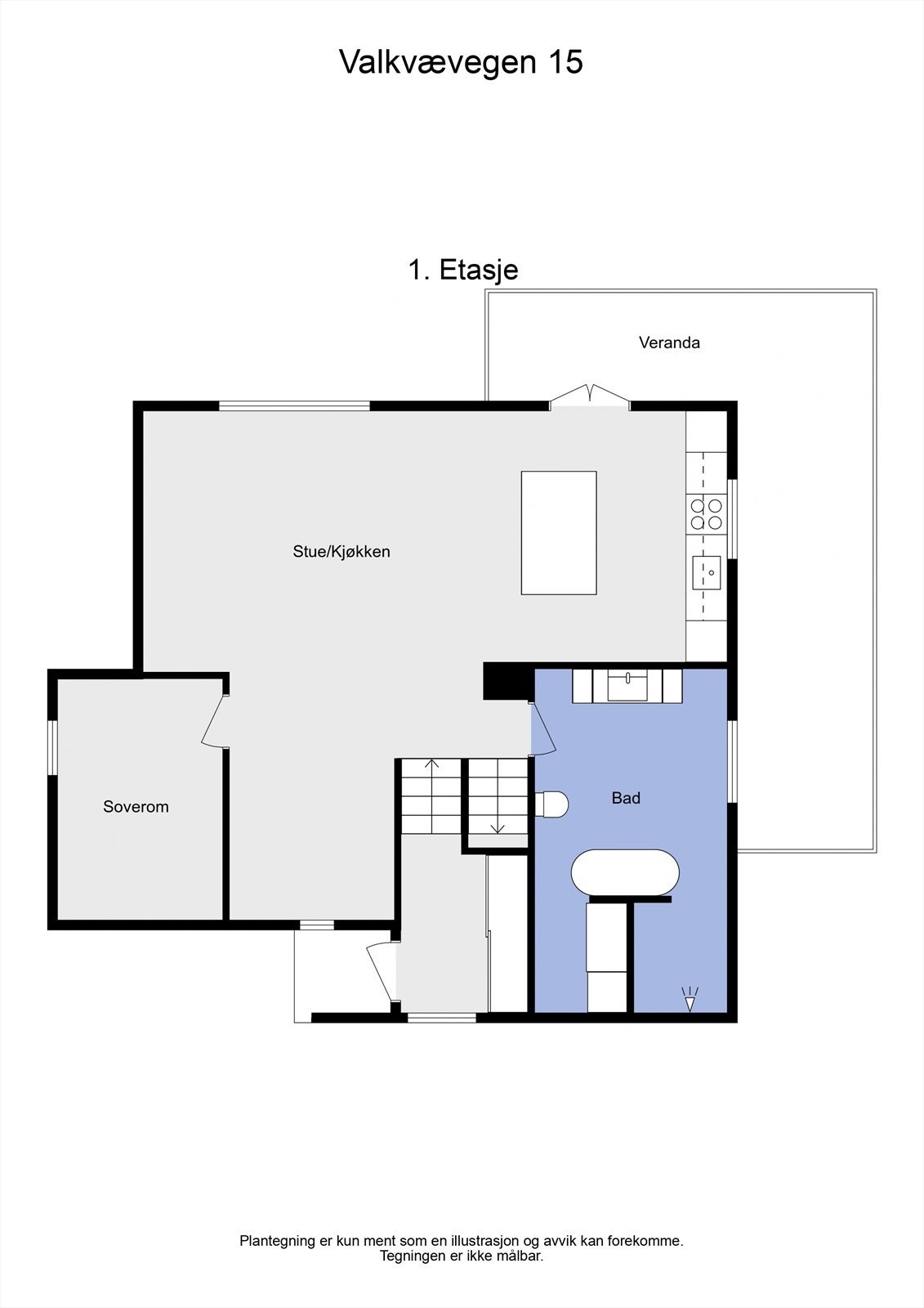 Plantegning hovedetasje Galleribilde