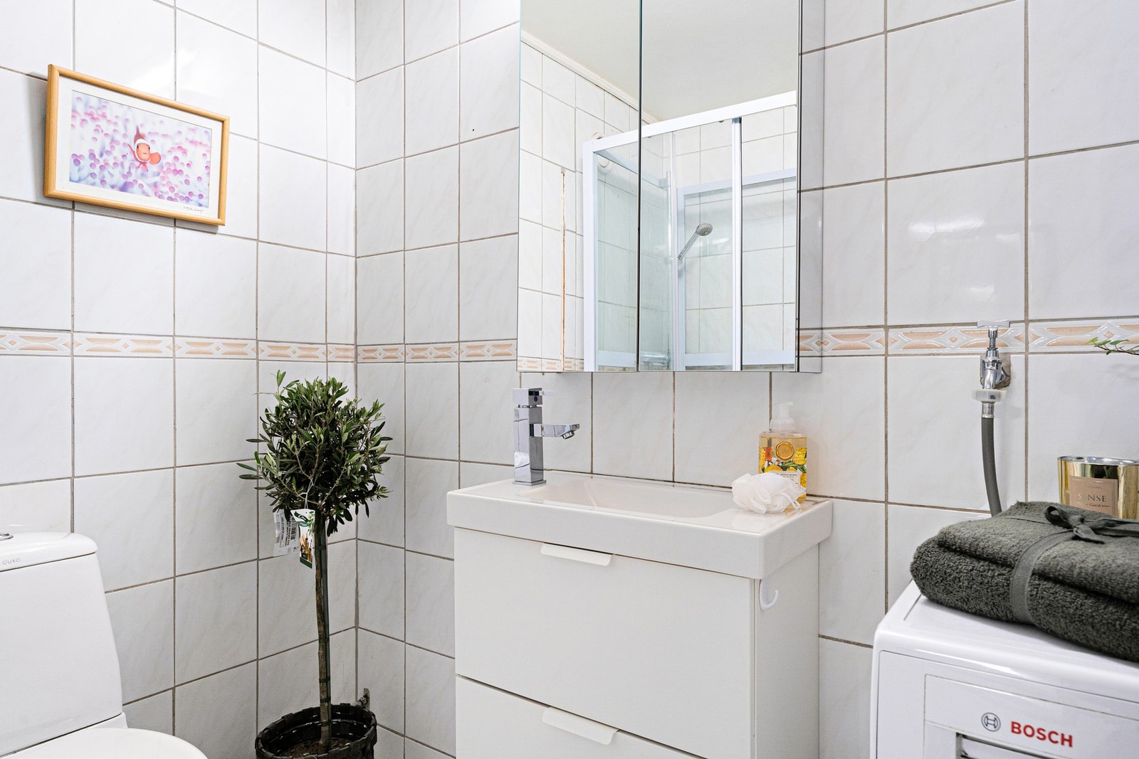 Detaljbilde av baderommet. Galleribilde