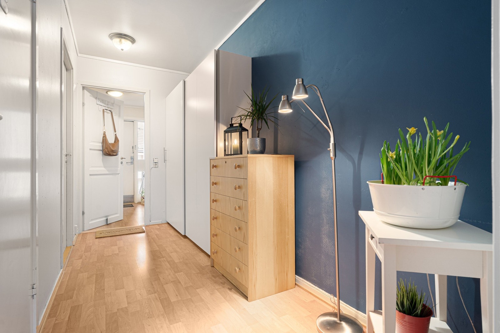 Stor gang på 6,6 kvadratmeter, her får man plass til diverse møblement man måtte ønske. Galleribilde