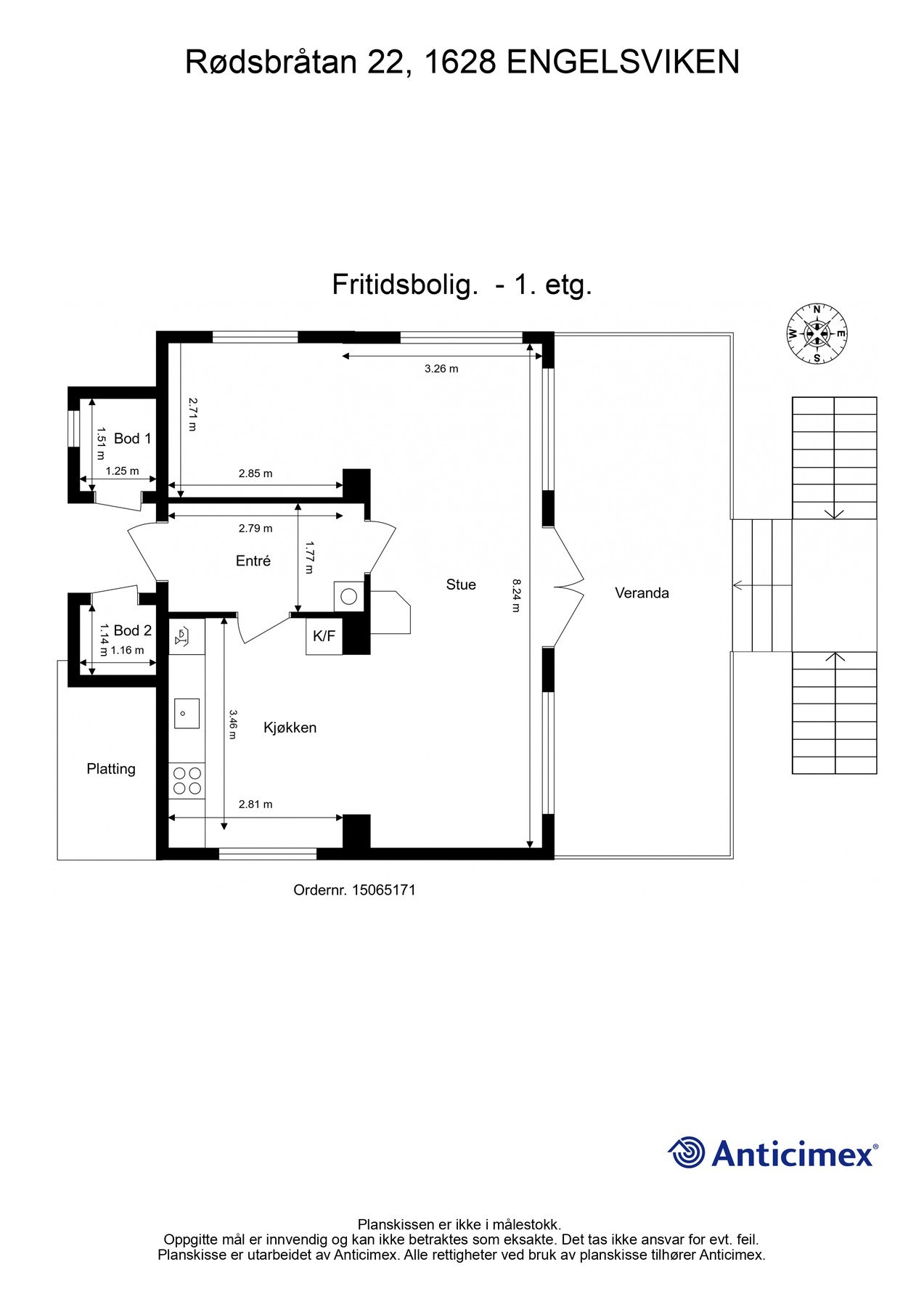 Planskisse for første etasje. Detaljer kan avvike. Galleribilde