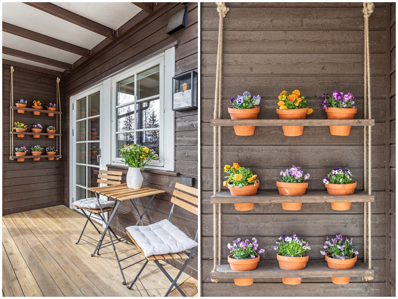 Et perfekt sted å ta morgenkaffen! Det at det er overbygd gir den ekstra beskyttelse mot vær og vind. Galleribilde