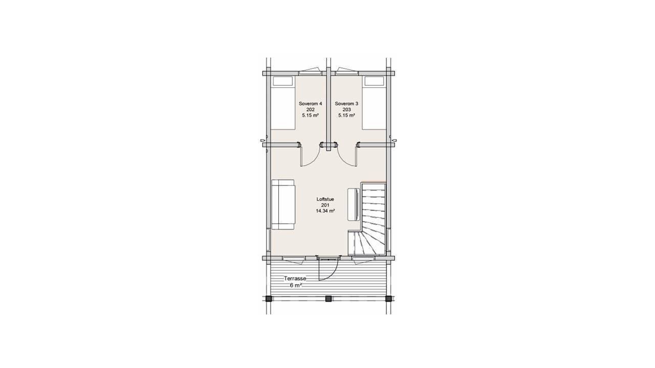 Planløsning plan 2 - oppstuen Galleribilde