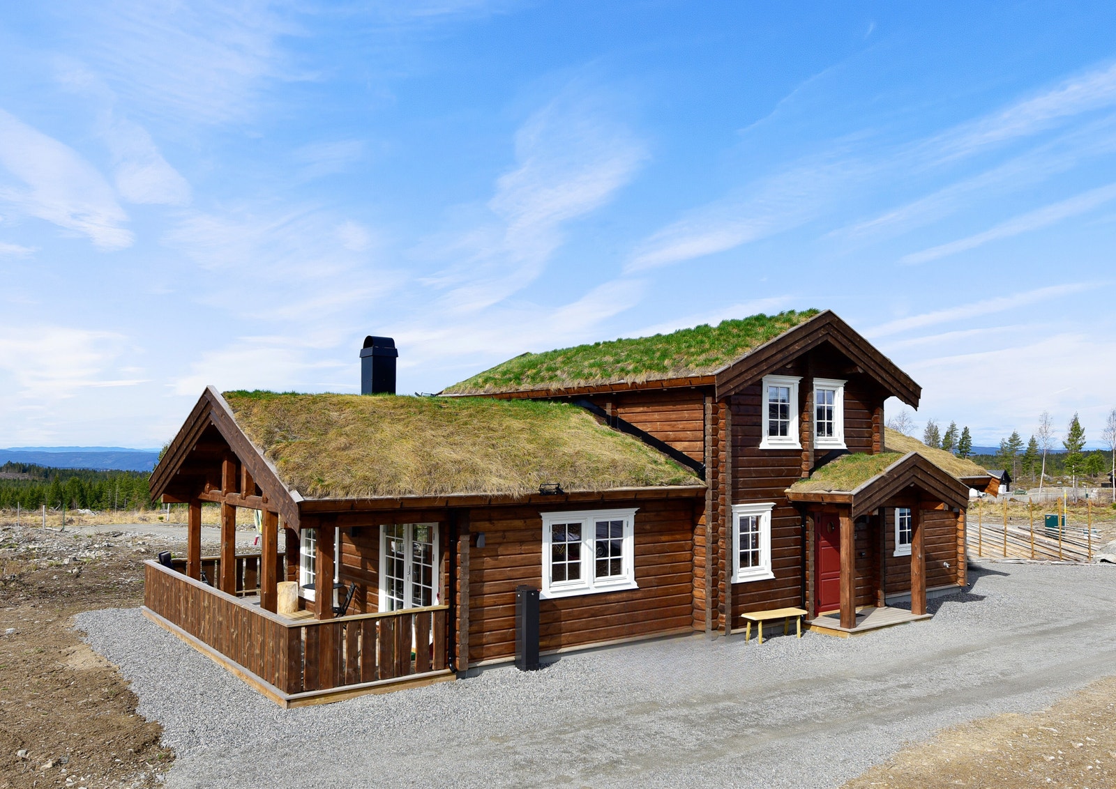 Christianus er en populær familiehytte med gjennomarbeidet planløsning og 4 soverom.
Foto fra et prosjekt der modellen er bygget med tilpasninger etter kundeønske, bla. er hytta speilvendt. Galleribilde