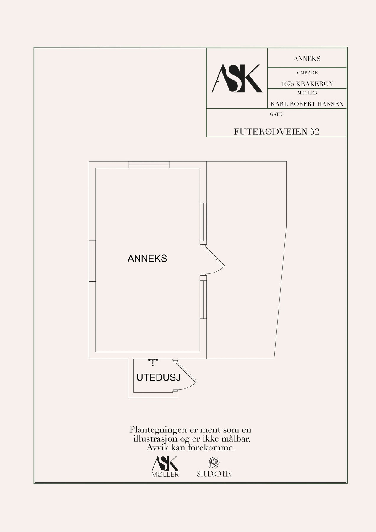 Plantegning anneks Galleribilde