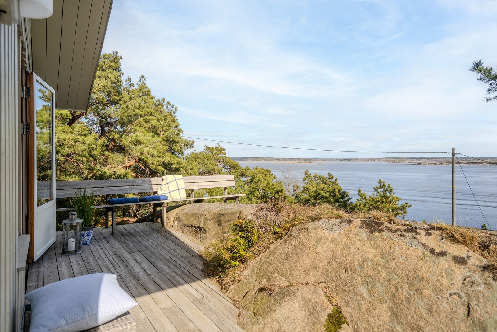 Flott utsikt fra annekset sin uteplass Galleribilde