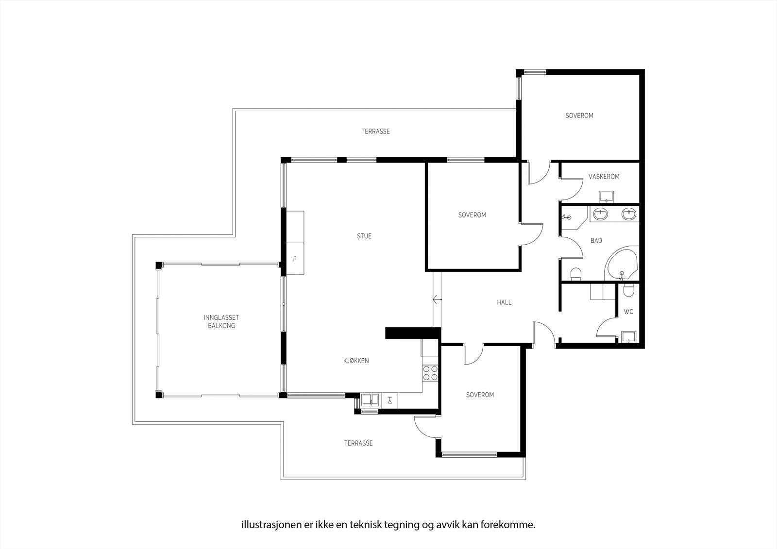 Plantegning 3.etasje Galleribilde