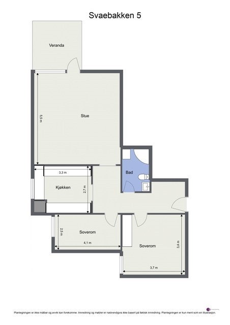 Plantegning 3. etasje. Galleribilde