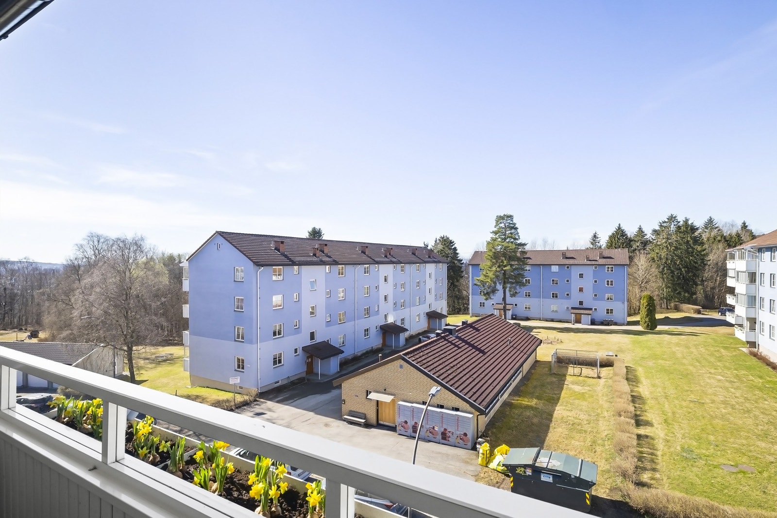 Utsyn fra balkongen Galleribilde