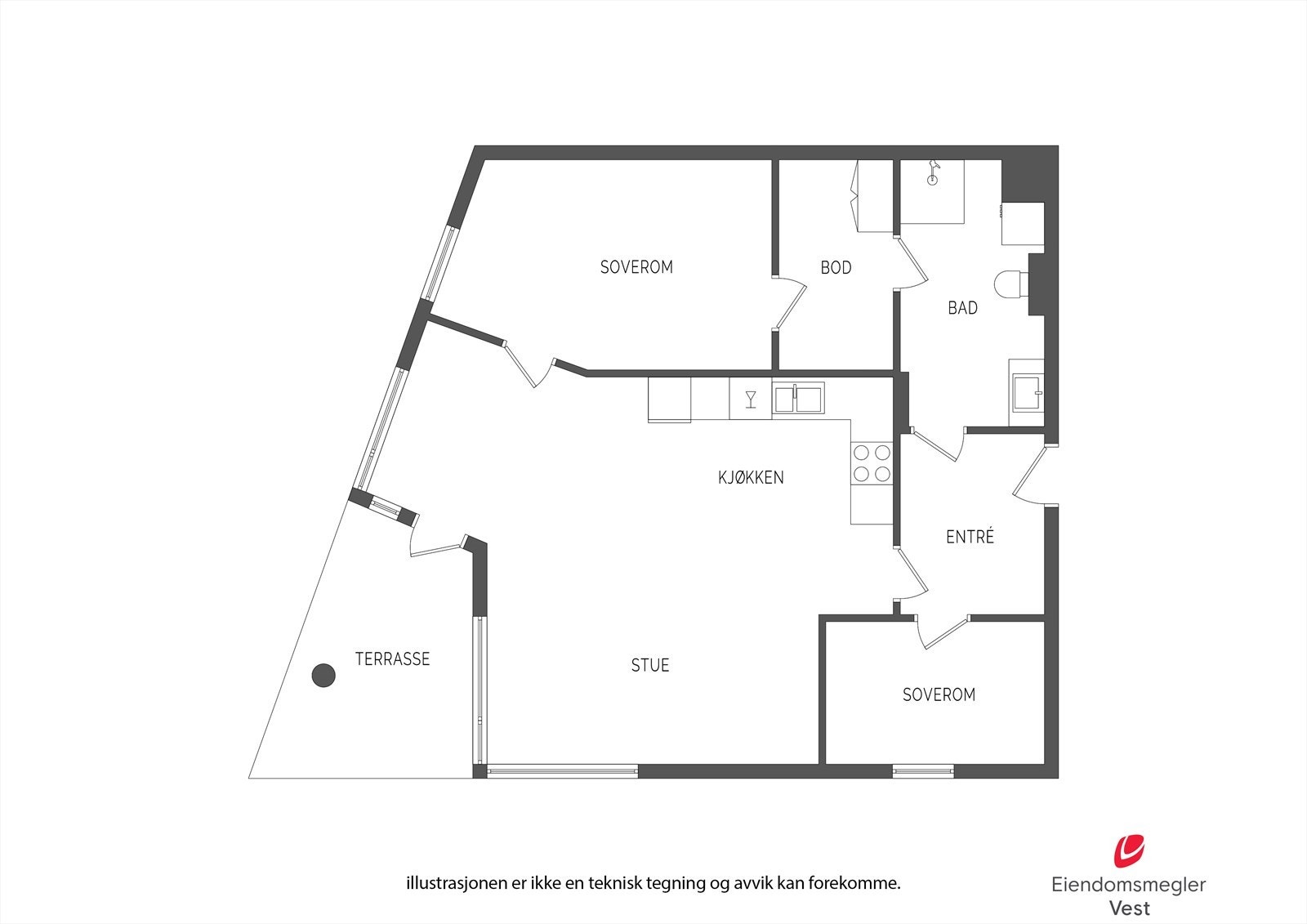 Plantegning Galleribilde
