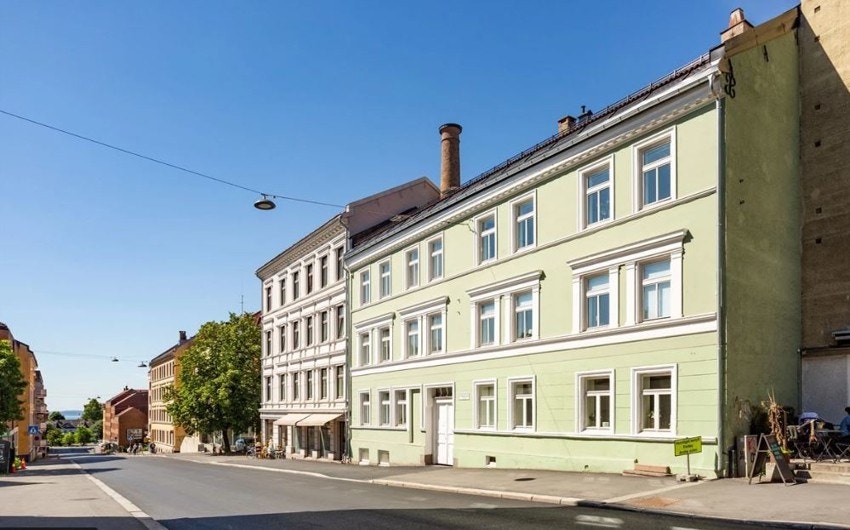 Fasade mot Bergensgata. Borettslaget er godt driftet med høy trivsel for beboerne! Galleribilde