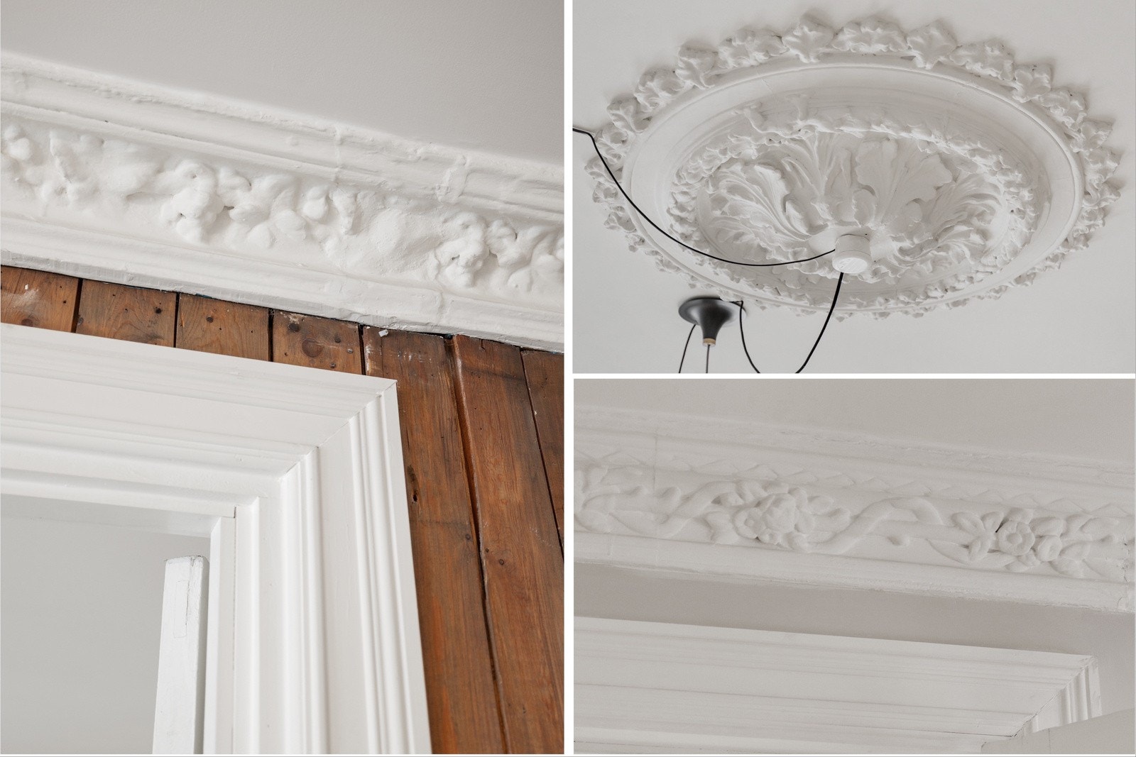 Nydelig klassiske detaljer som stukkatur, rosett og formidabel takhøyde. Galleribilde