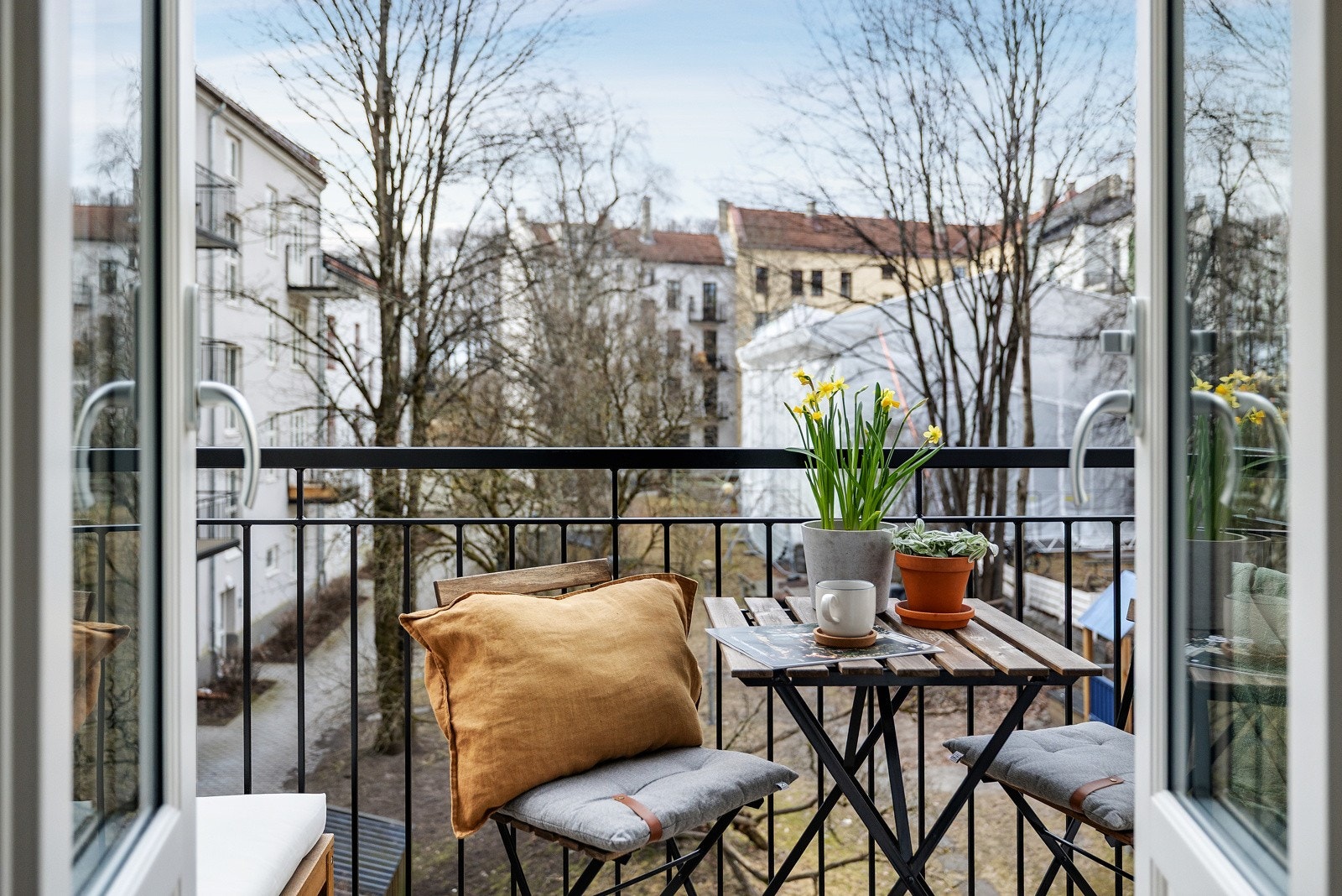 Leiligheten har en helt nydelig vestvendt balkong. Galleribilde