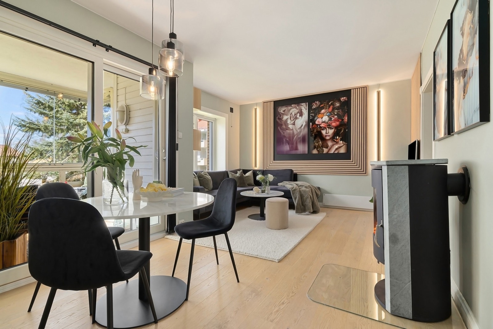 Gjennomgående og tiltalende planløsning Galleribilde