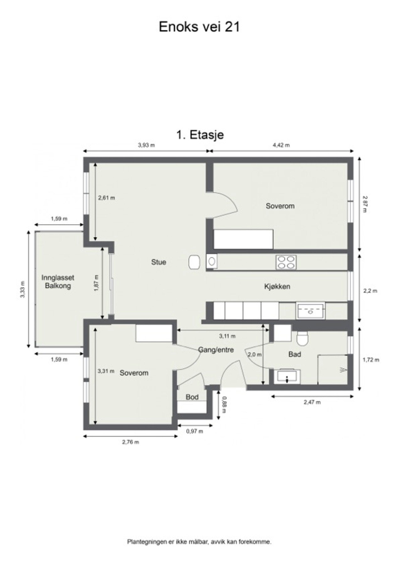 Plantegning Galleribilde