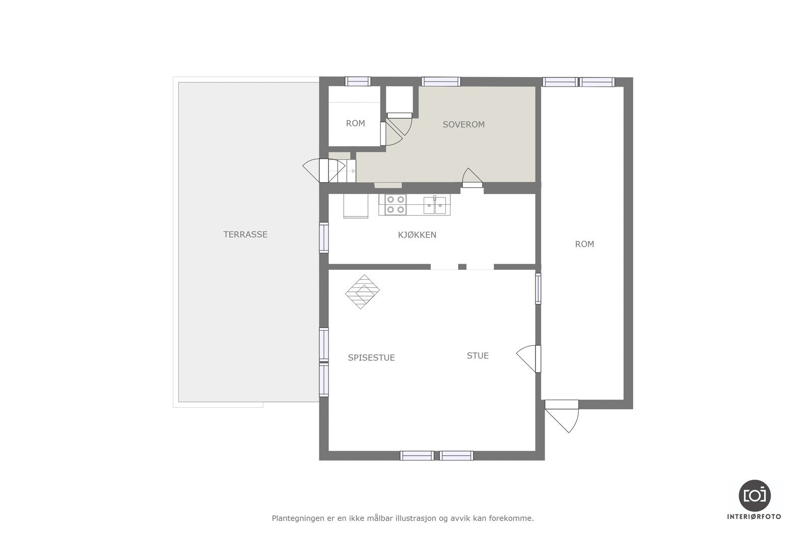 Plantegning Galleribilde