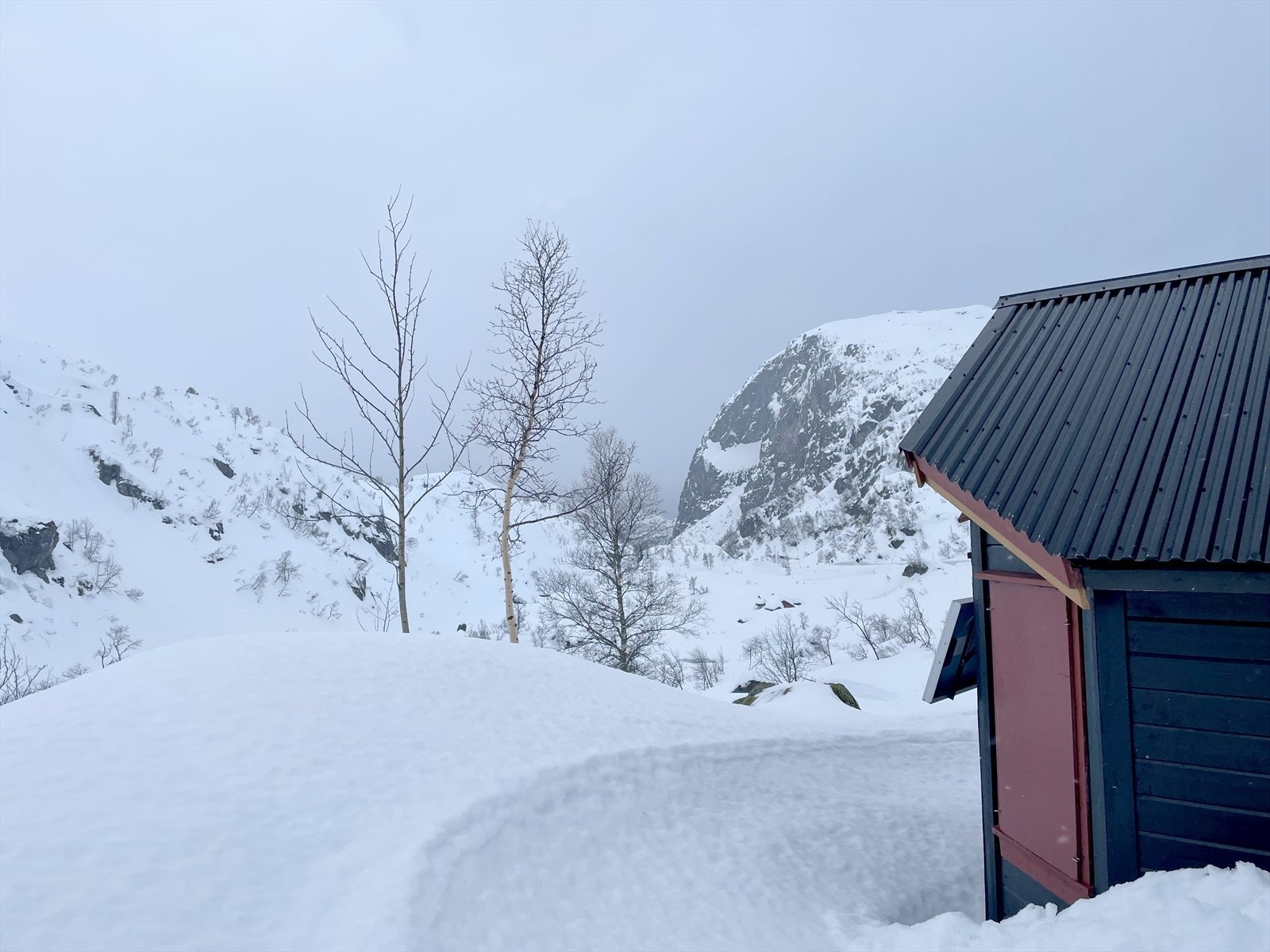 Fasade vinter Galleribilde