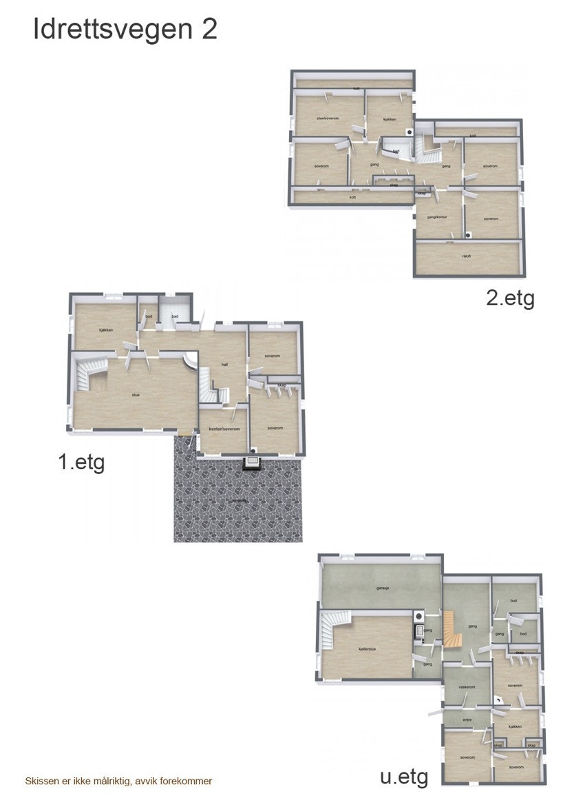 Plantegning oversikt Galleribilde