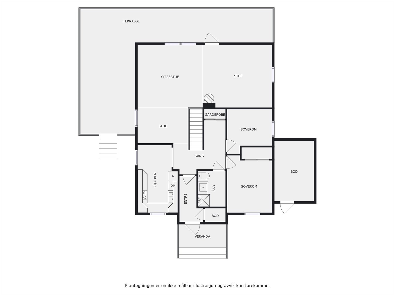 Plantegning 1. etasje. Galleribilde