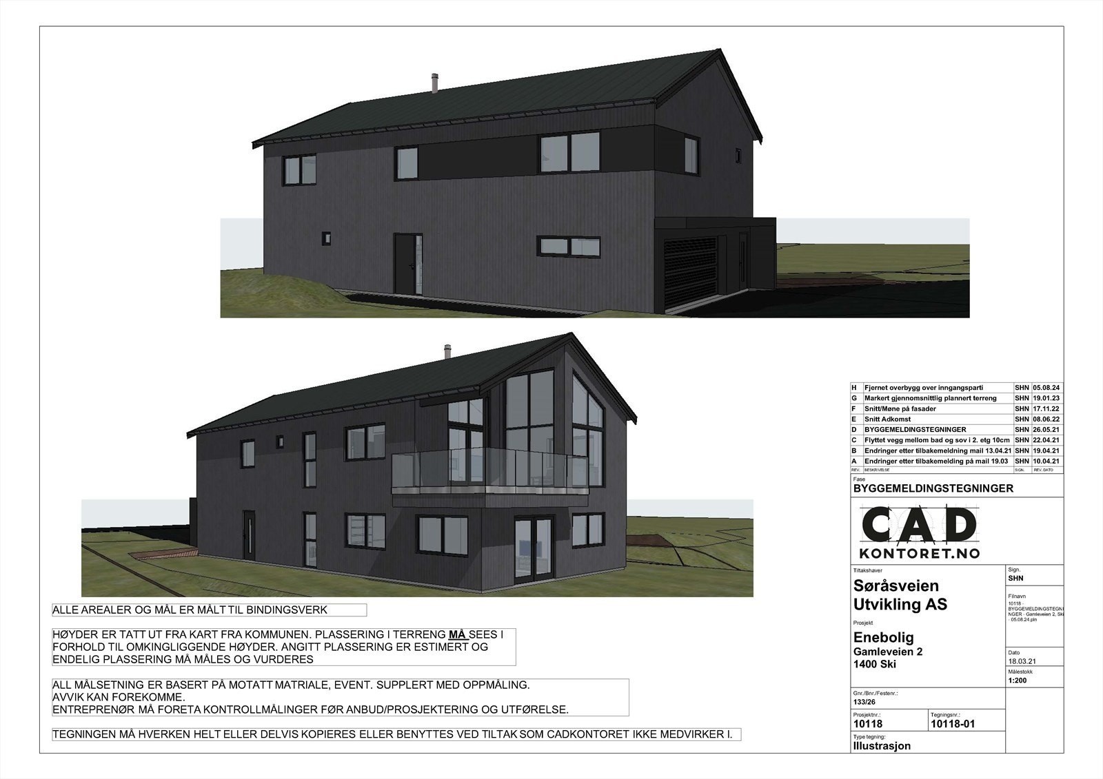 Byggemeldte tegninger Galleribilde