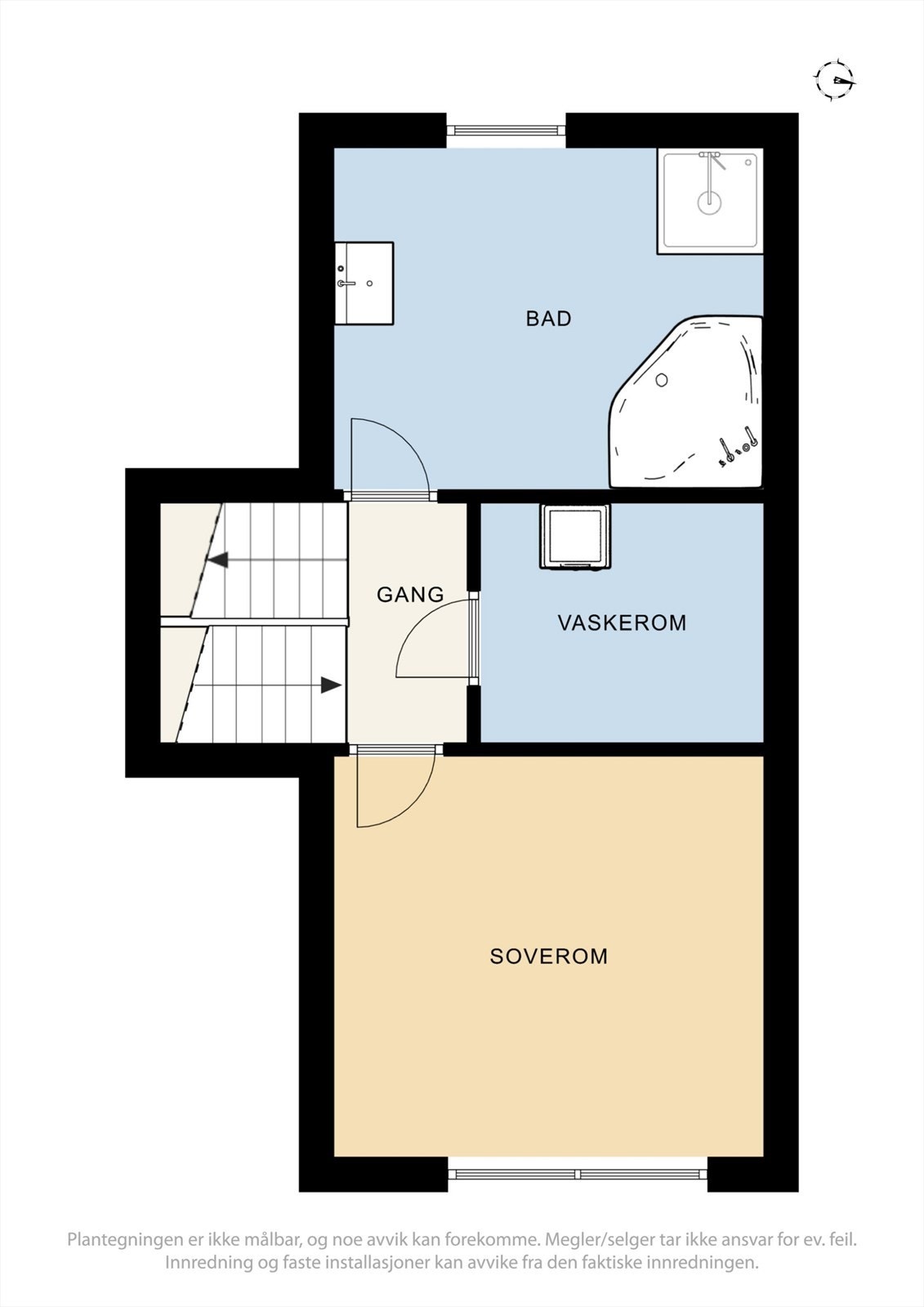 Plantegning av 1. halvplan. Galleribilde
