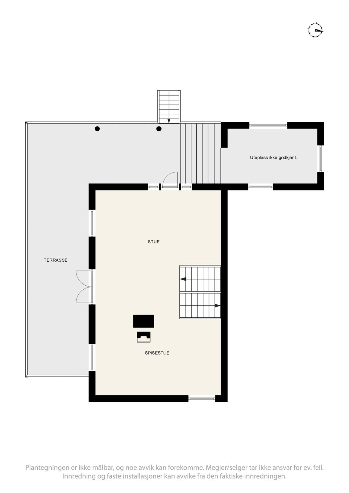 Plantegning av 2. halvplan. Galleribilde