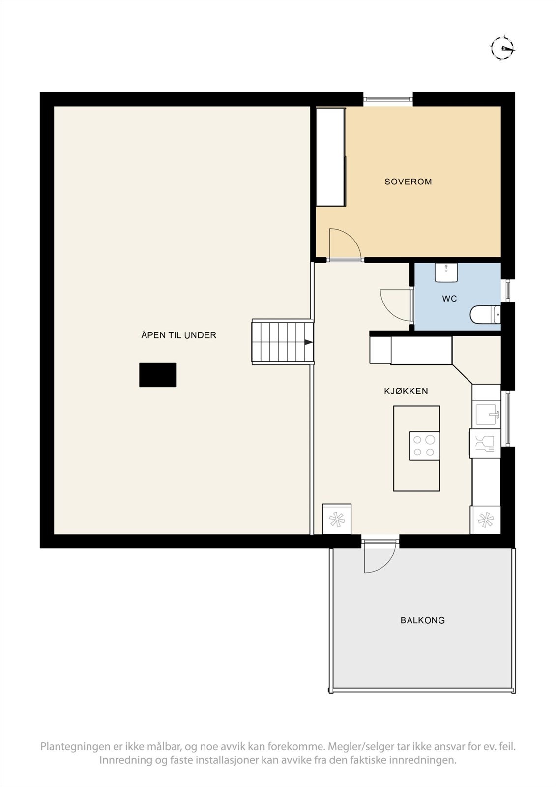 Plantegning av 3. halvplan. Galleribilde