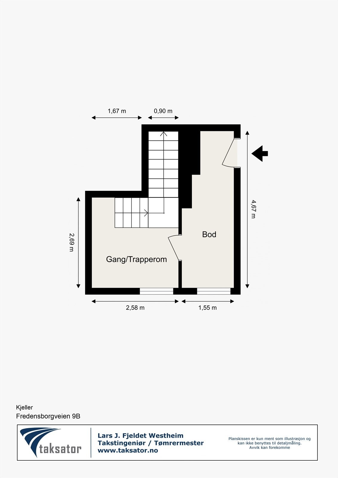 Plantegning kjeller Galleribilde