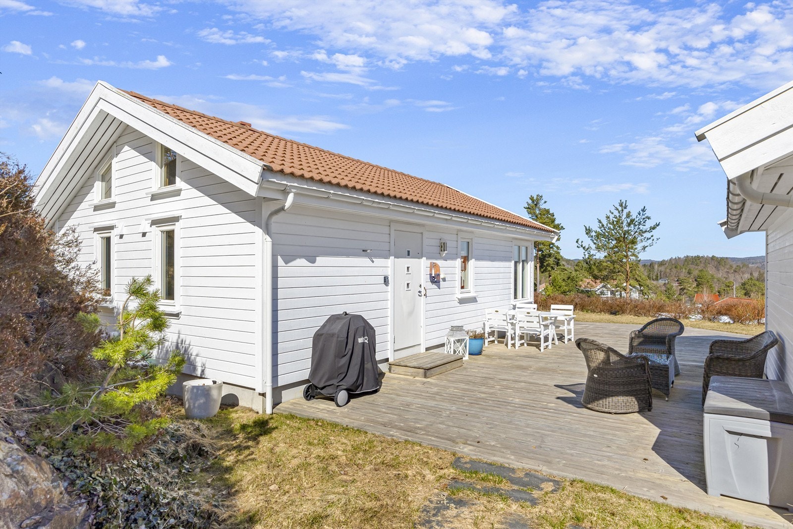 Lunt og koselig inngangsparti Galleribilde