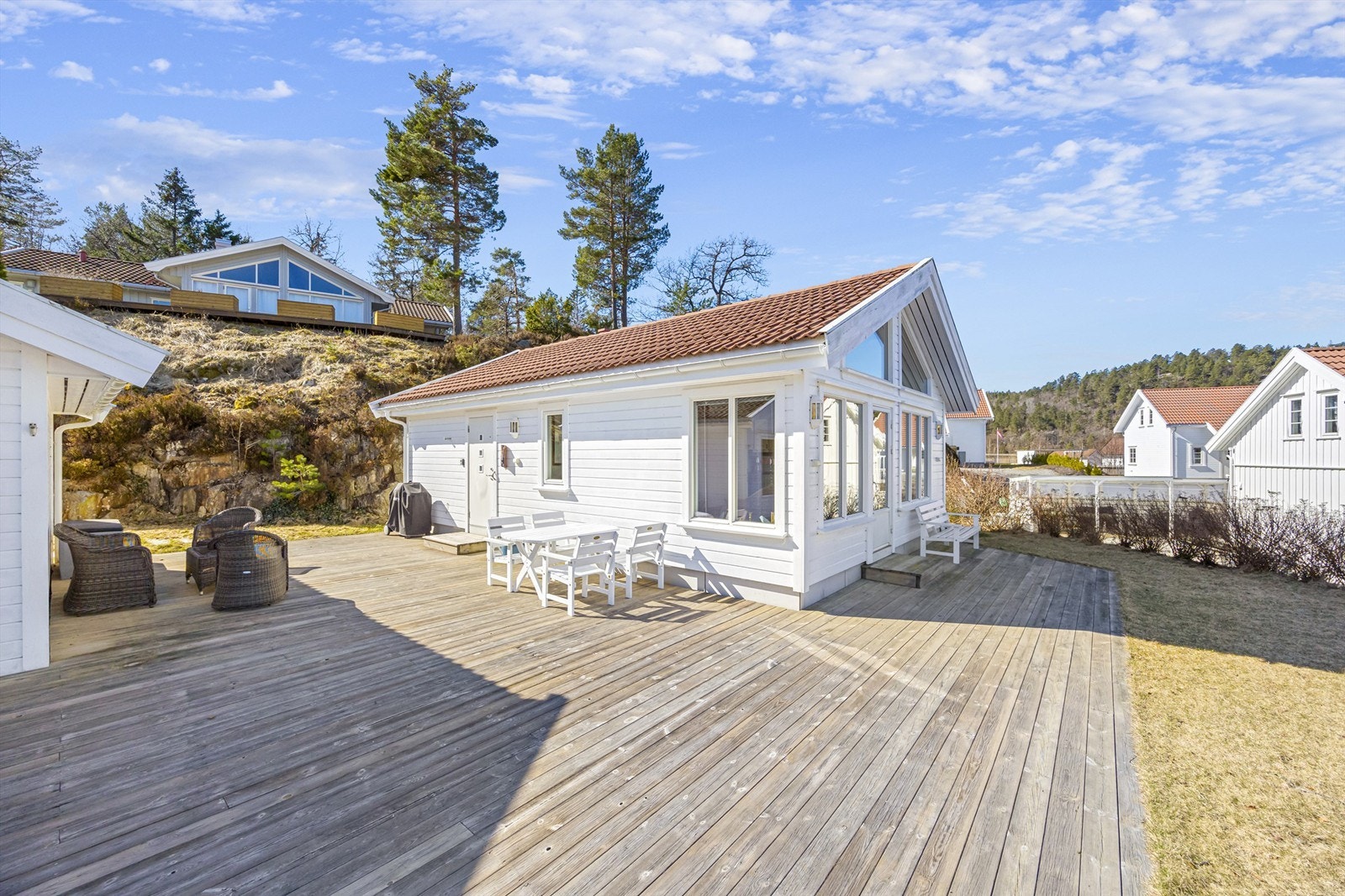 Stor og fin terrasse Galleribilde