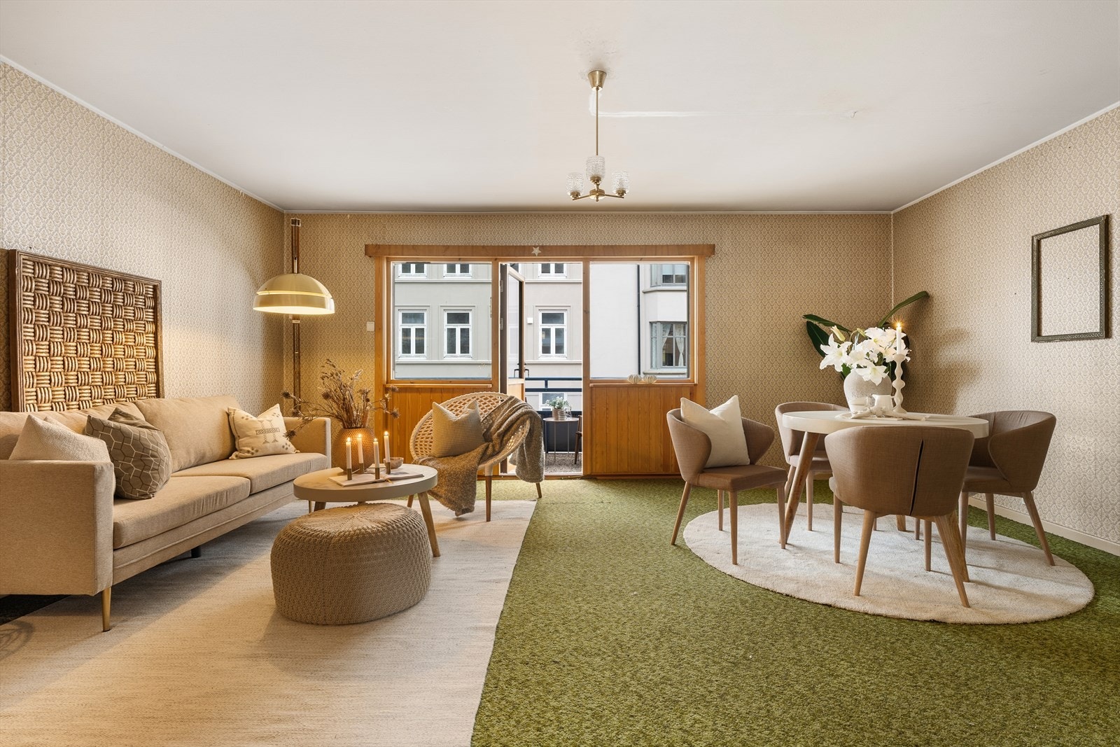 En 4-roms andelsleilighet med oppgraderingsbehov. Galleribilde