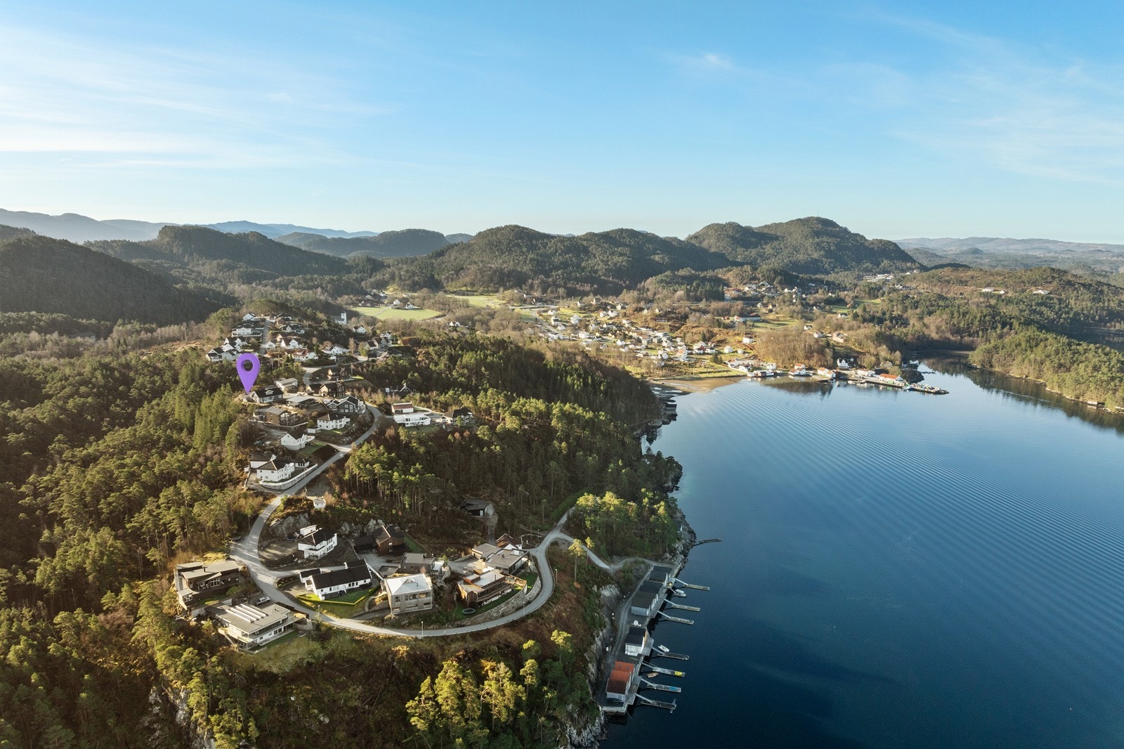 Tomtens beliggenhet i Lauvneset Galleribilde