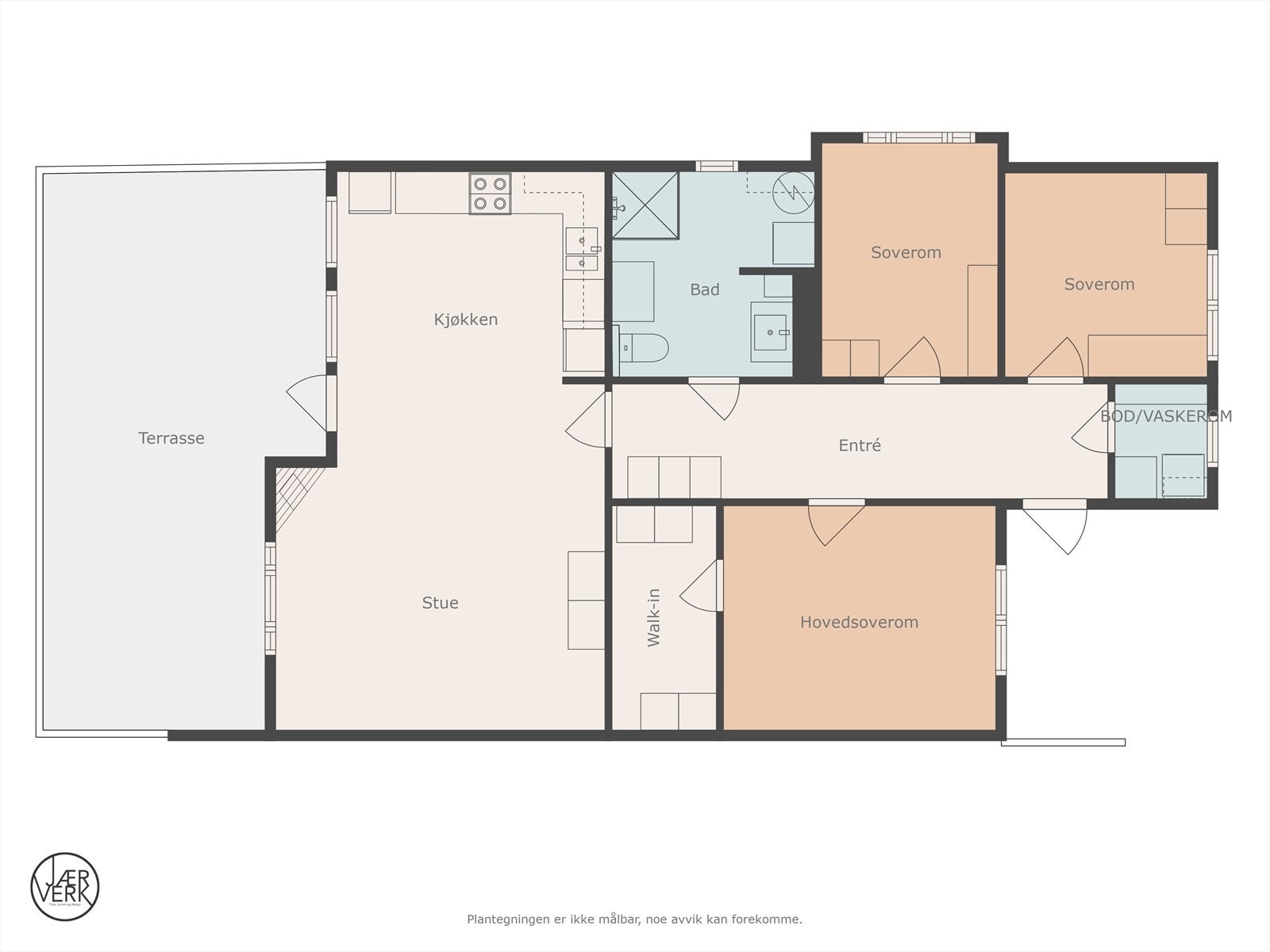 Plantegning Motlandsmarka 41. Galleribilde