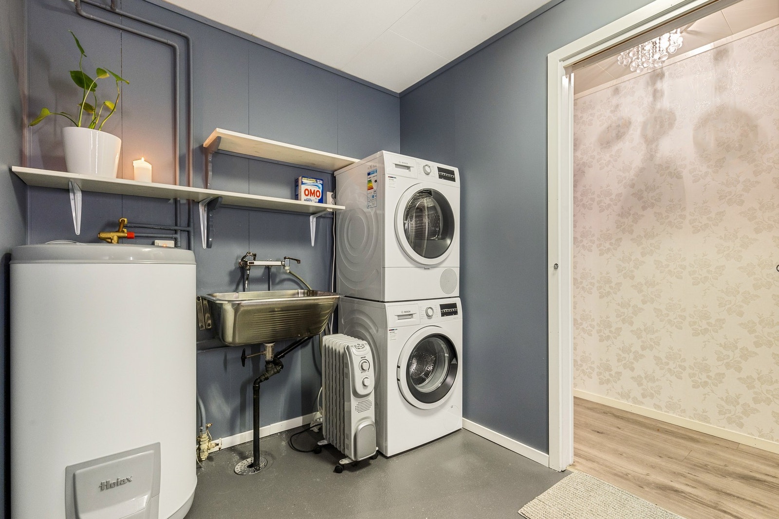 God plass til både vaskemaskin og tørketrommel Galleribilde