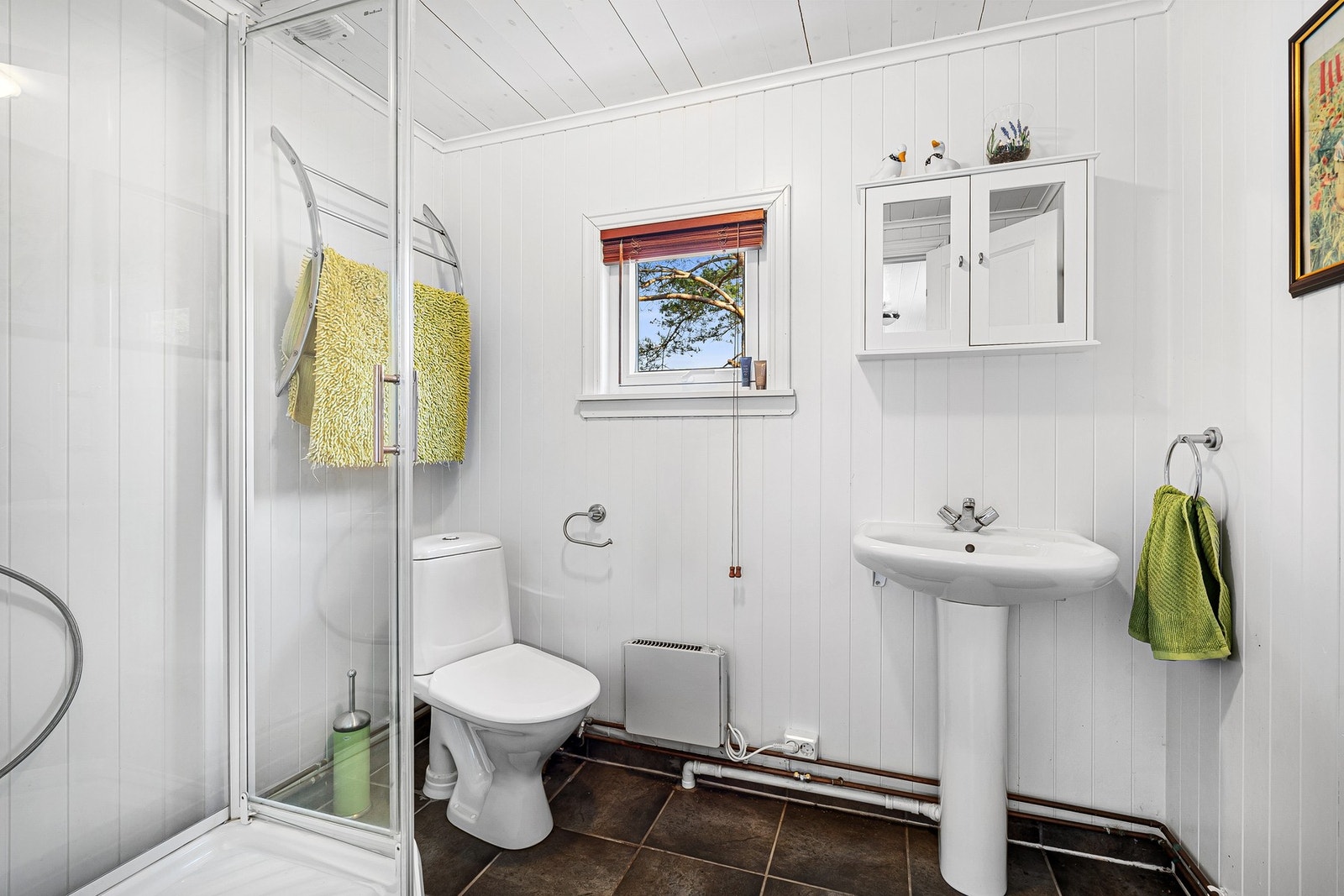 Fra dusjbadet med toalett i annekset - kun sommervann her Galleribilde