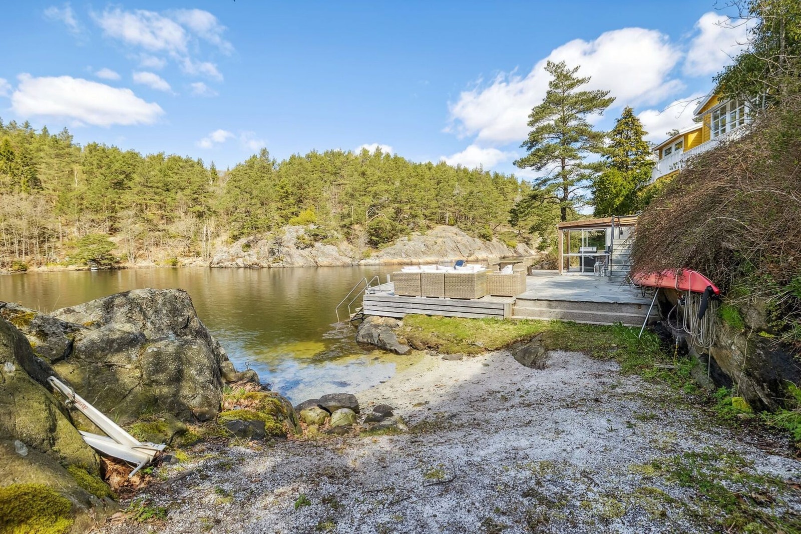 Fra sandstranden på tomten Galleribilde