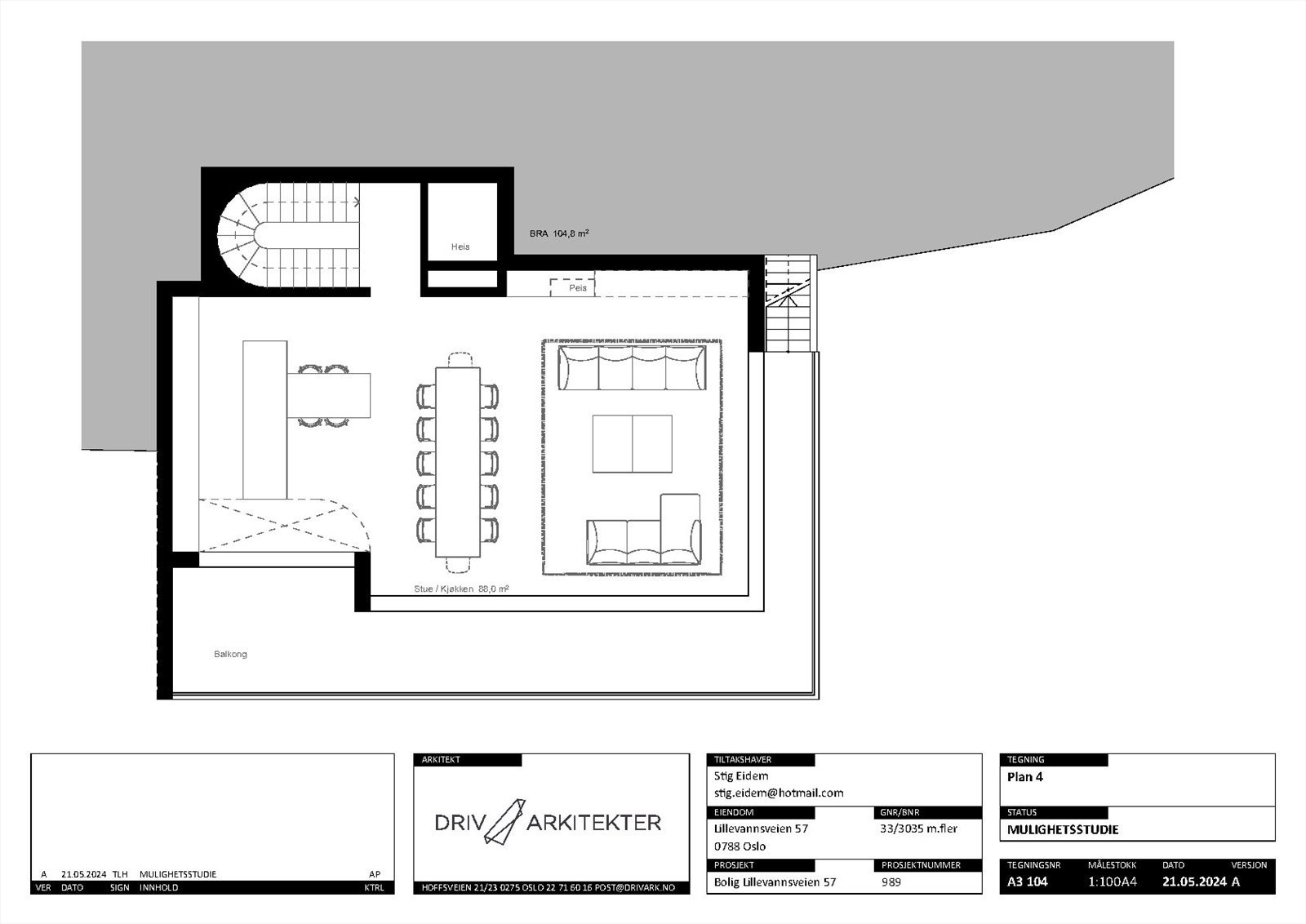 Mulighetsstudie av Driv arkitekter. Galleribilde