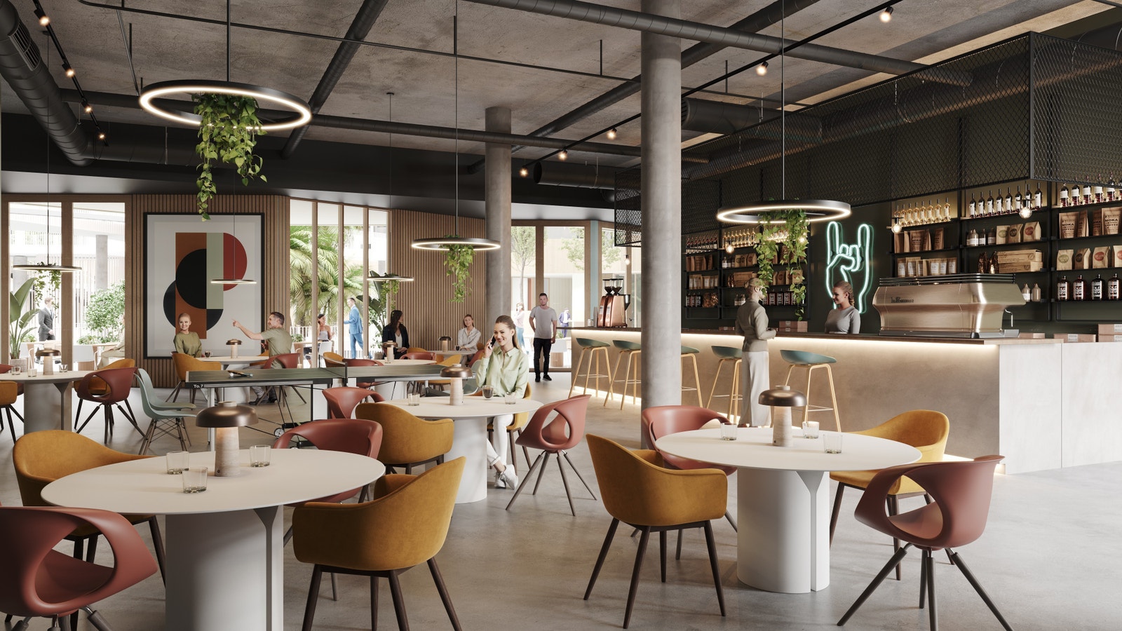 Driver av bar og restaurant er allerede på plass, og skal stå med åpne dører til bygget åpner høsten 2025. Galleribilde