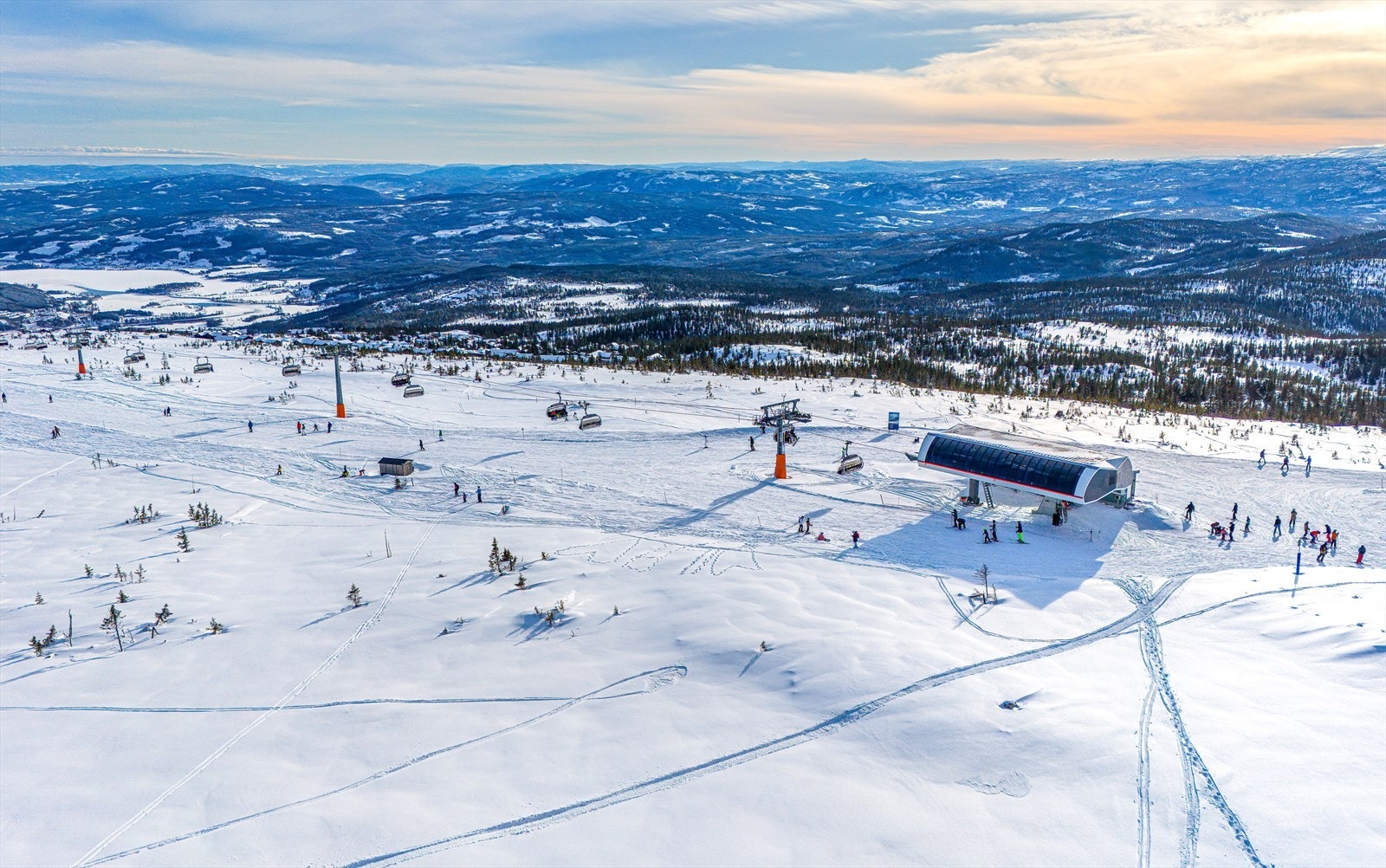 Bilde fra skianlegget på Norefjell Galleribilde