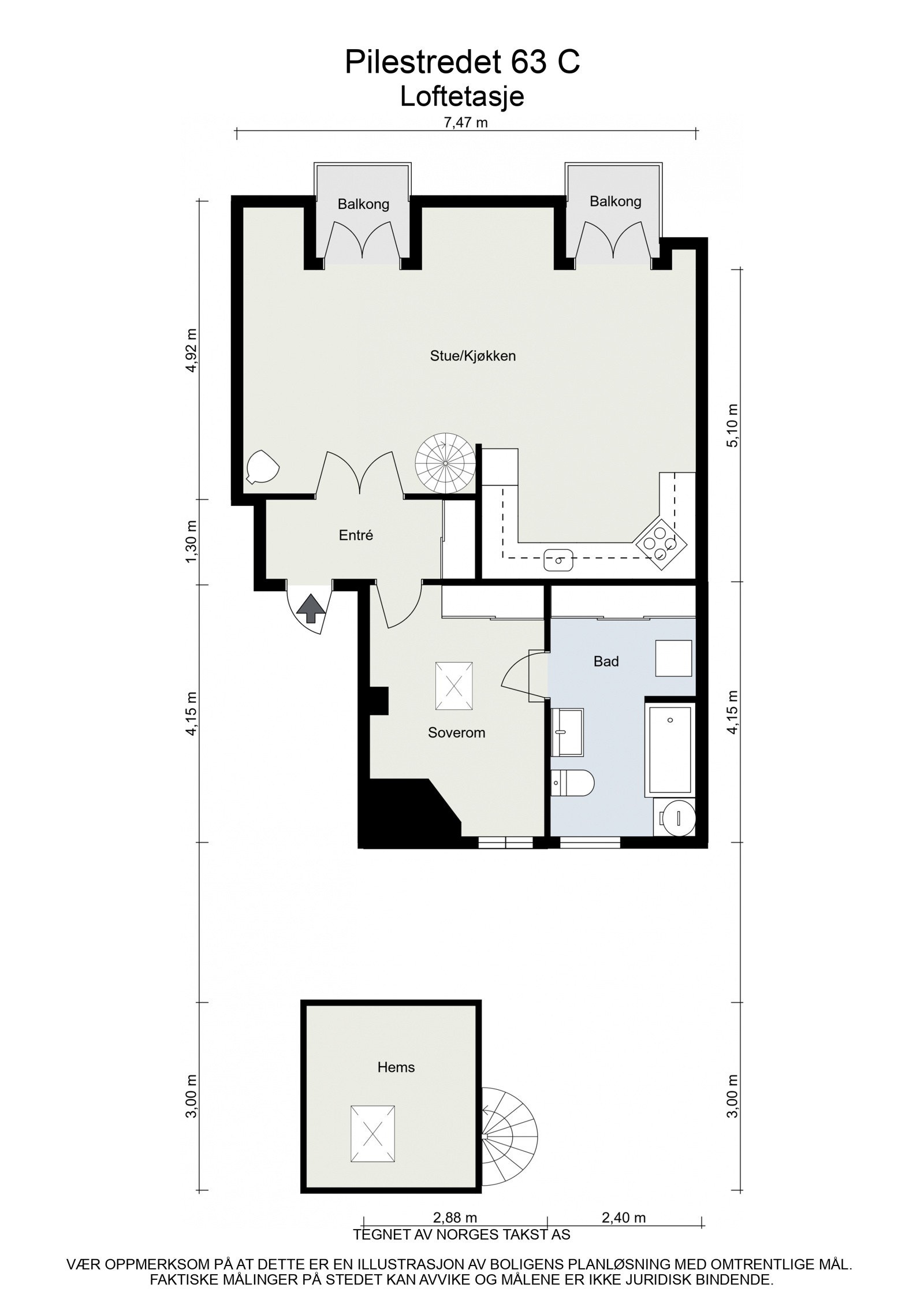 Plantegning Galleribilde